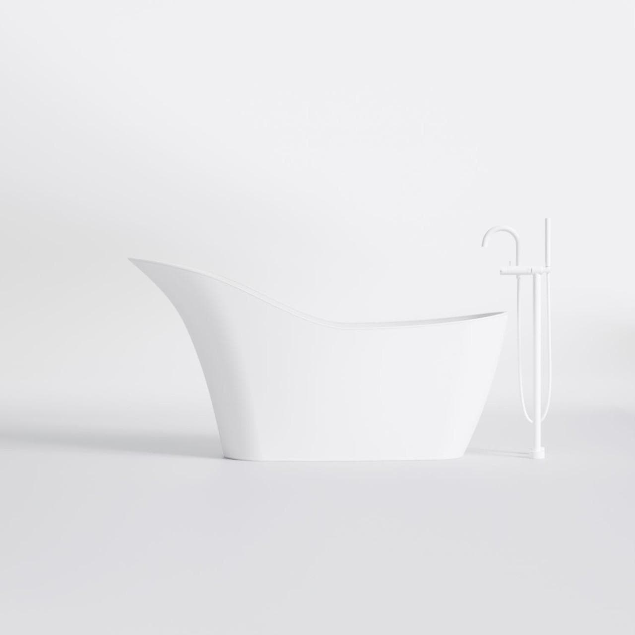 Steinberg Serie 490 Freistehende Badewanne Rund Matt White