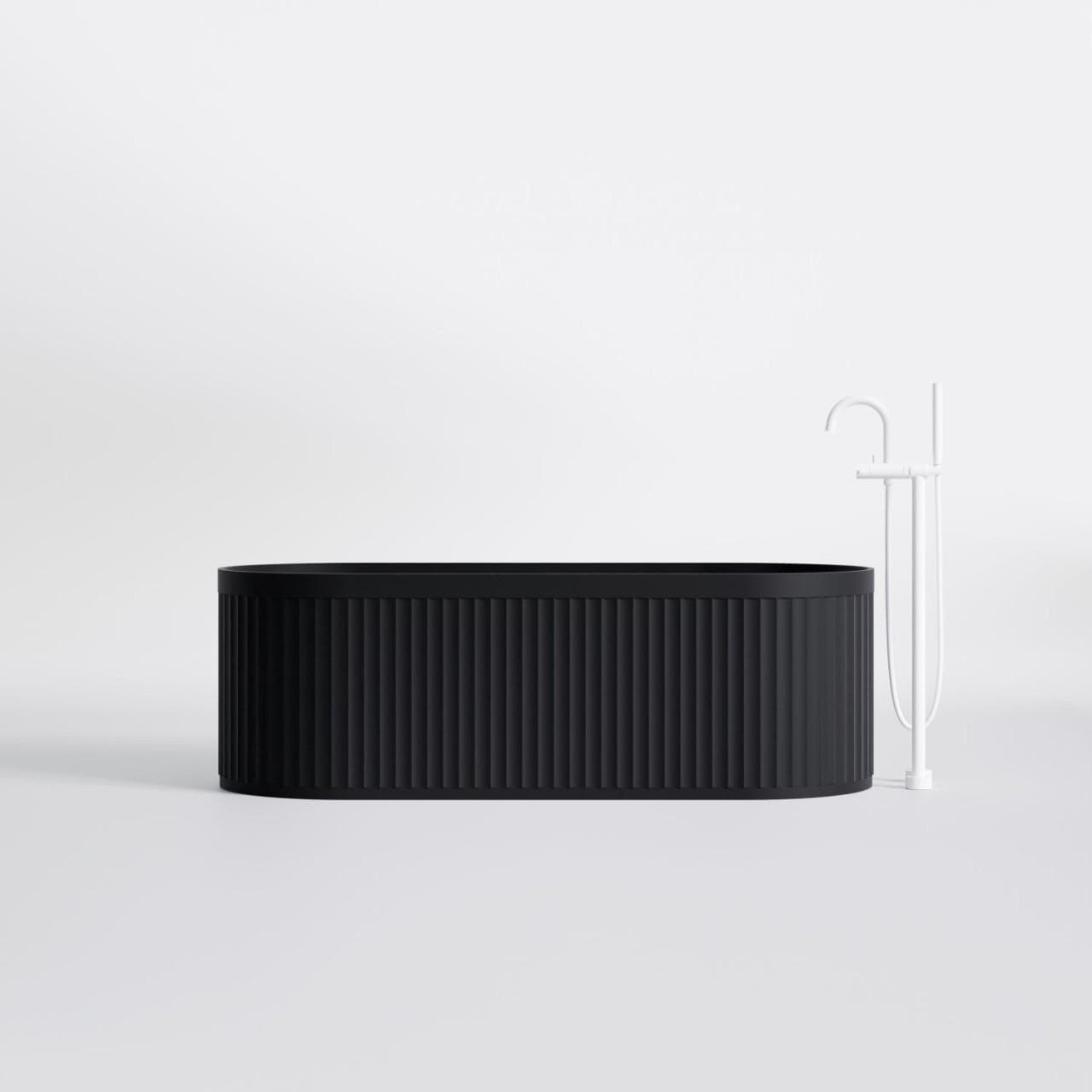 Steinberg Serie 740 Freistehende Badewanne Matt Schwarz