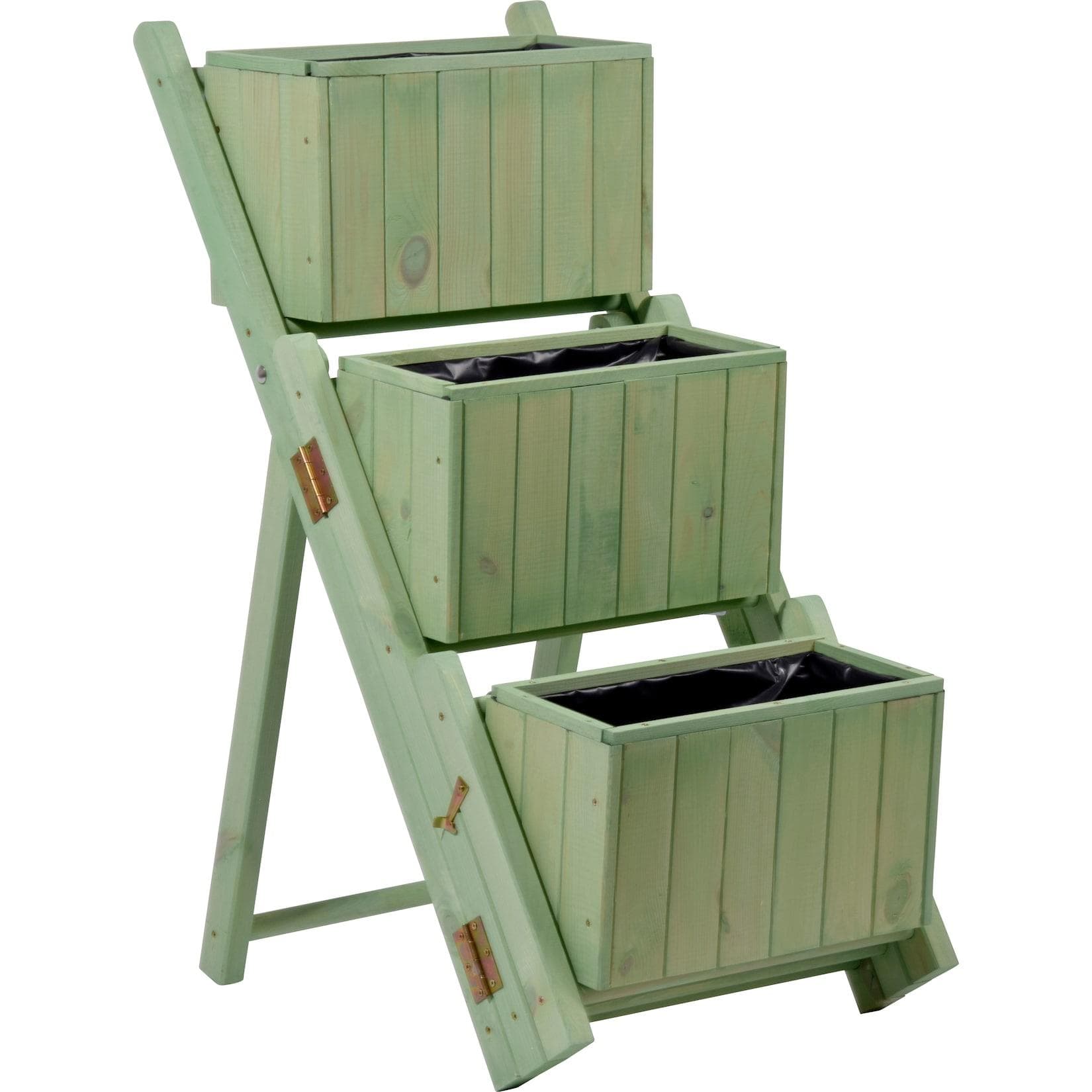 dobar Ausklappbare Pflanztreppe 3 Stufen Mintgrün