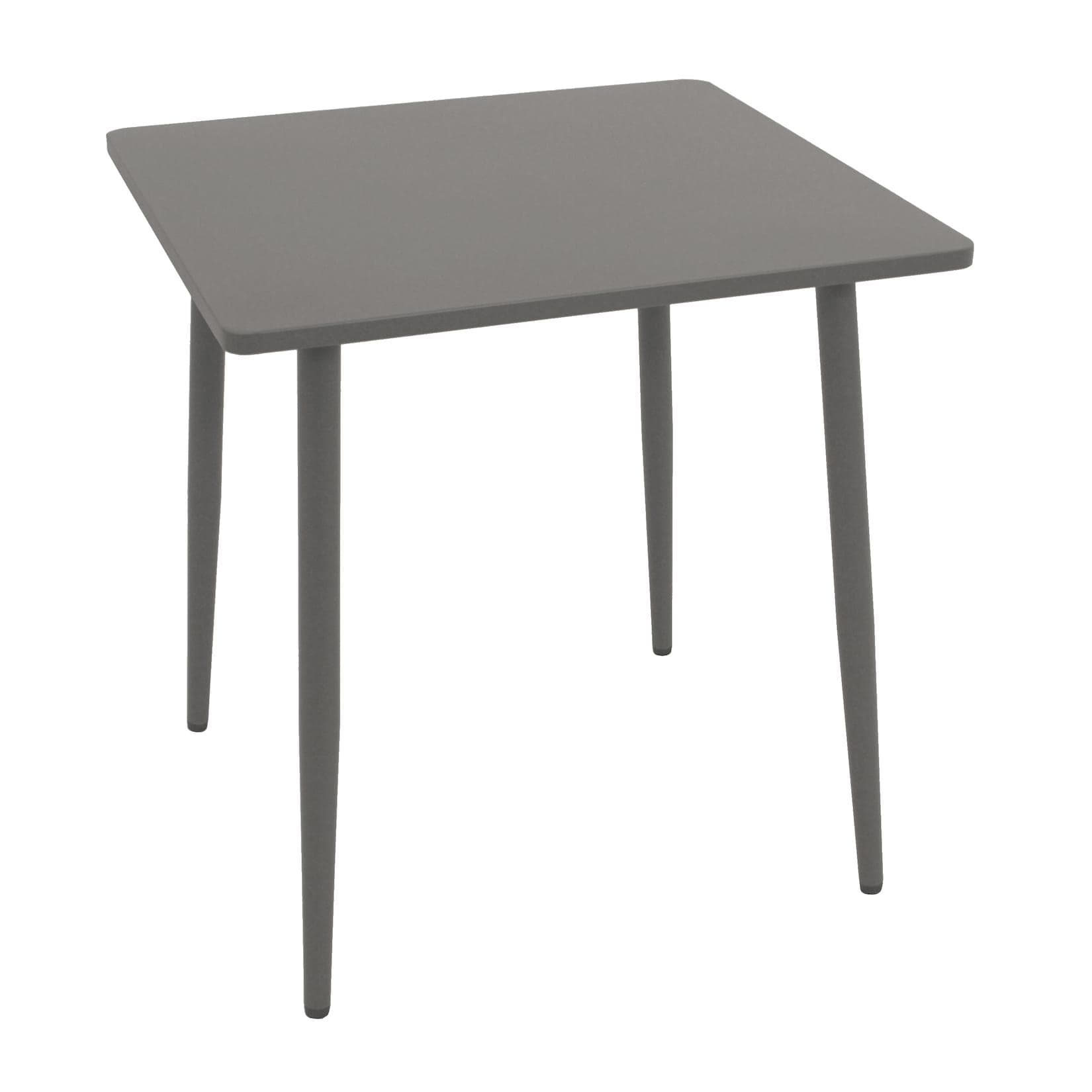 DEGAMO Bistrotisch DENVER Grau Metall Quadratisch