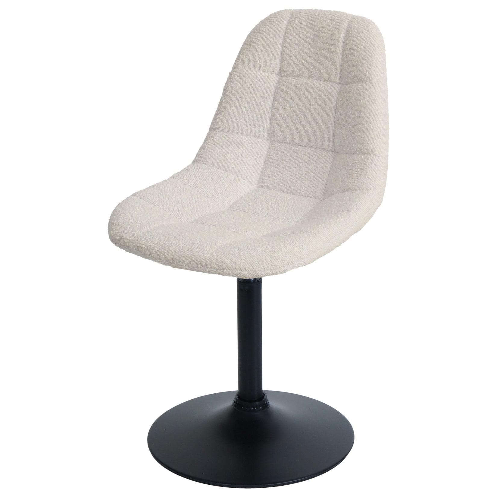 Esszimmerstuhl MCW-A60 Beige Stahl Stoff Bouclé