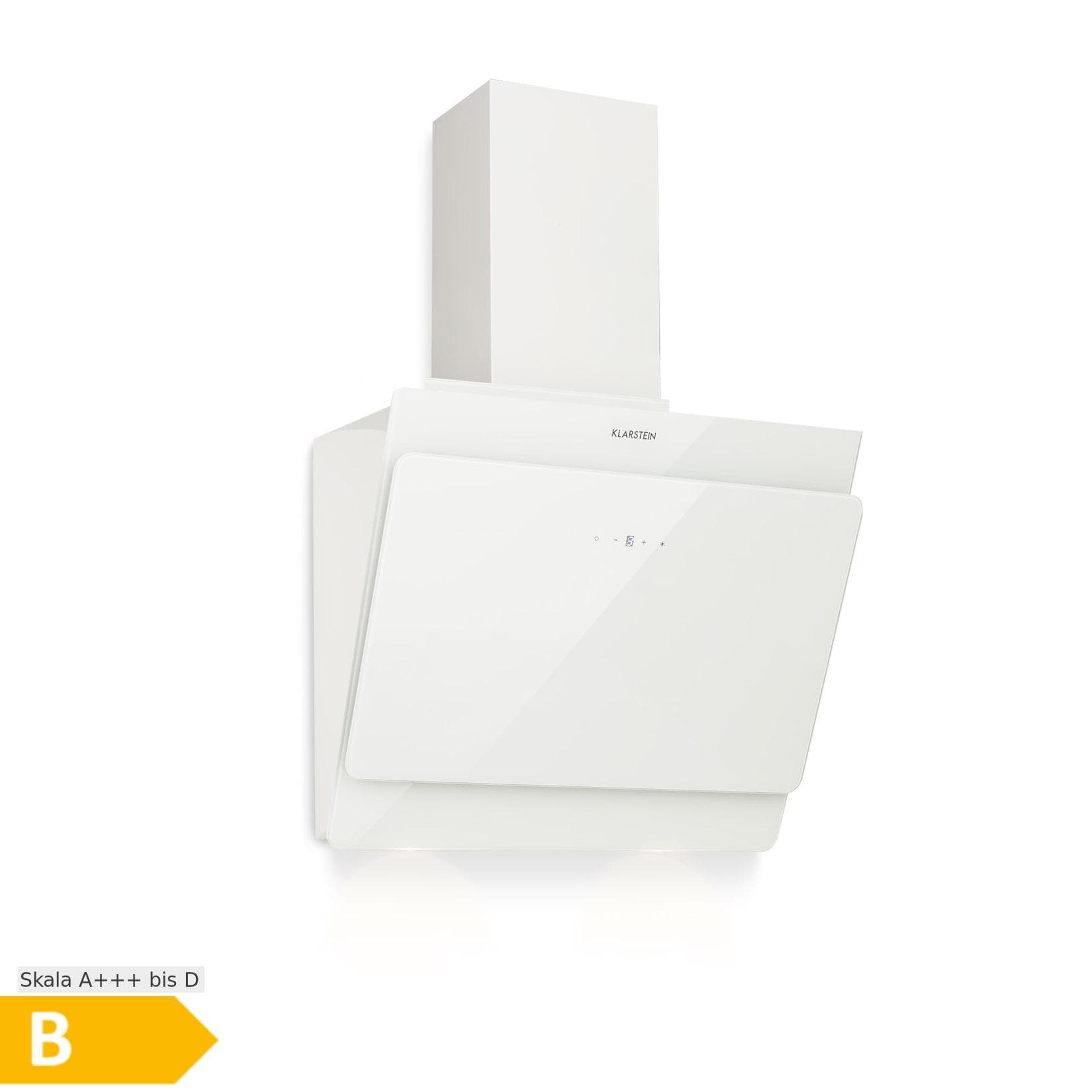 Klarstein Aurica 60 Dunstabzugshaube 60 cm LED Touch Glas Weiß