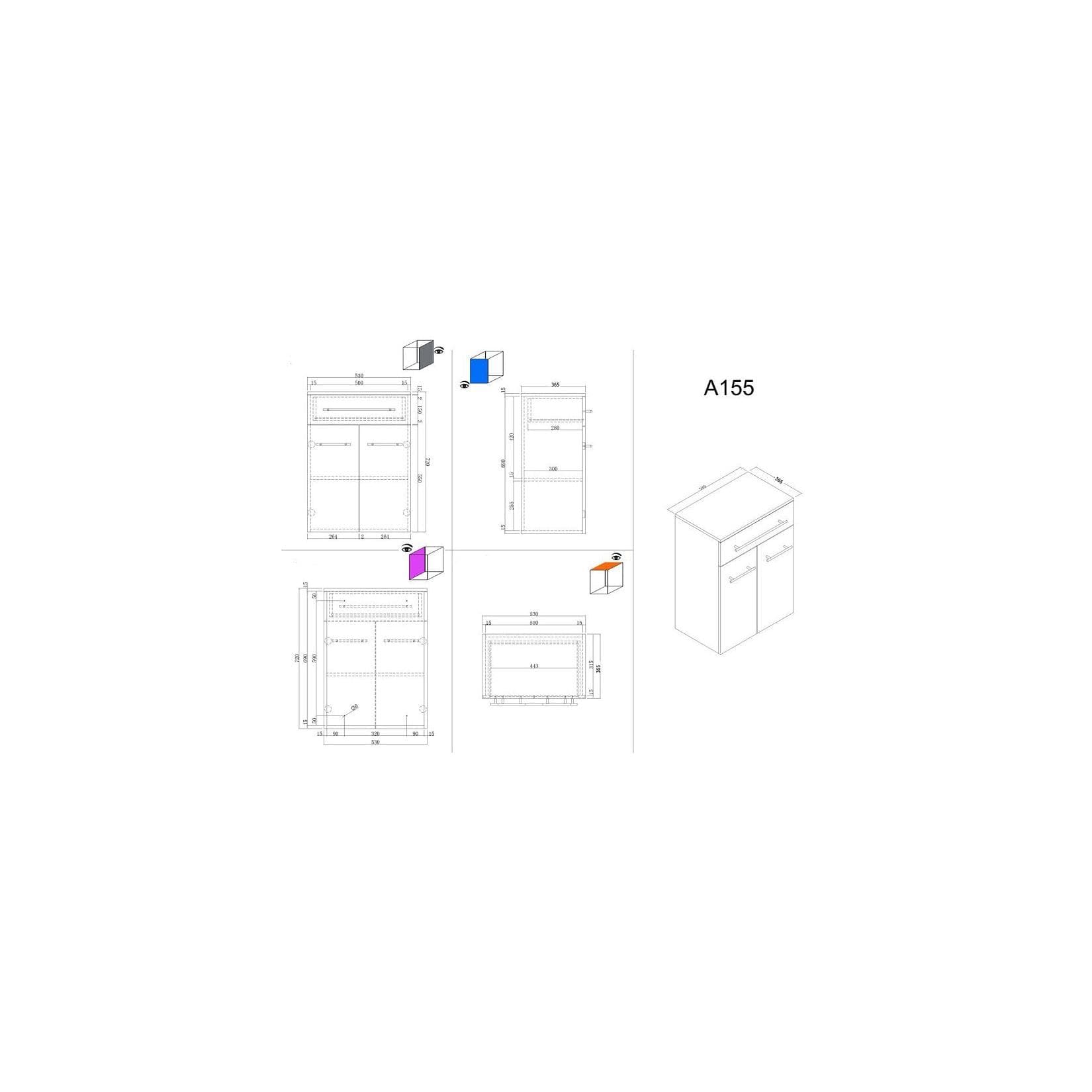 Badmöbel Levana-XL weiss hochglanz