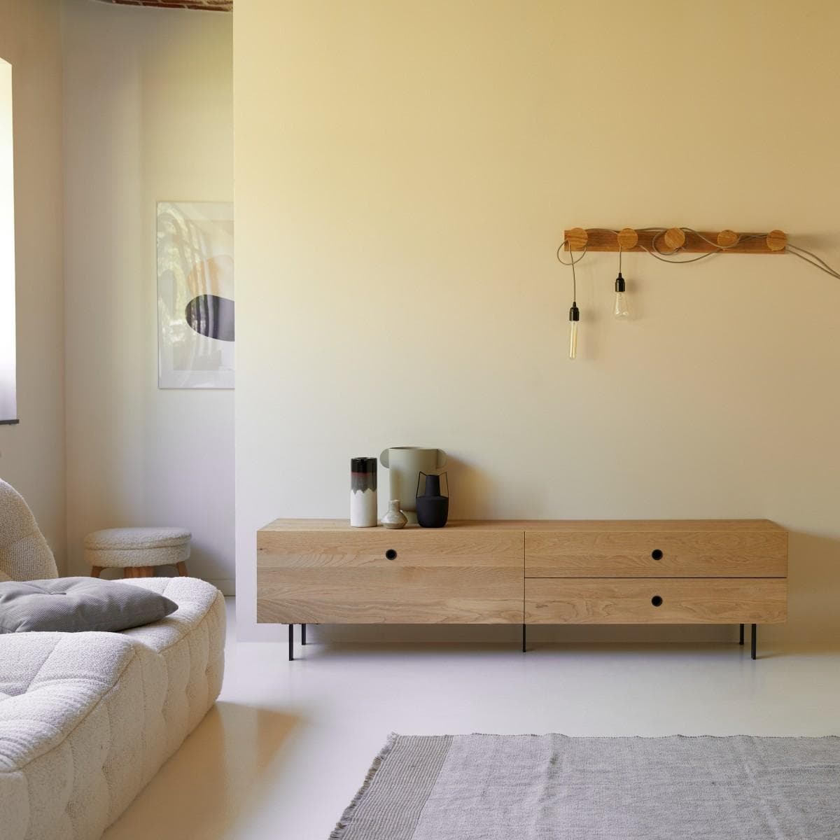 TV-Schrank aus Eichenholz 200 Jeanne