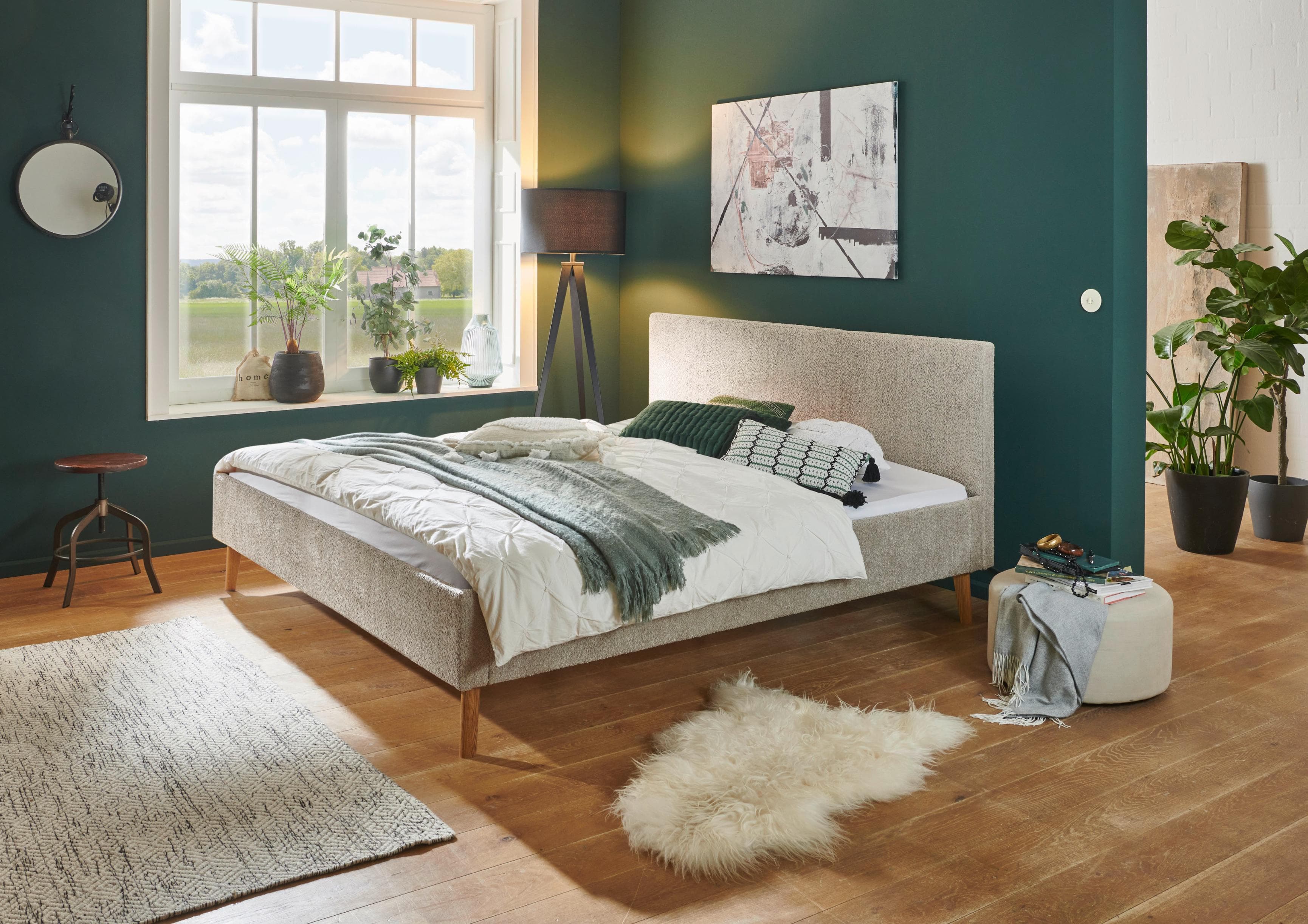 meise.möbel Kreta Polsterbett Taupe - Stilvoller Schlafkomfort