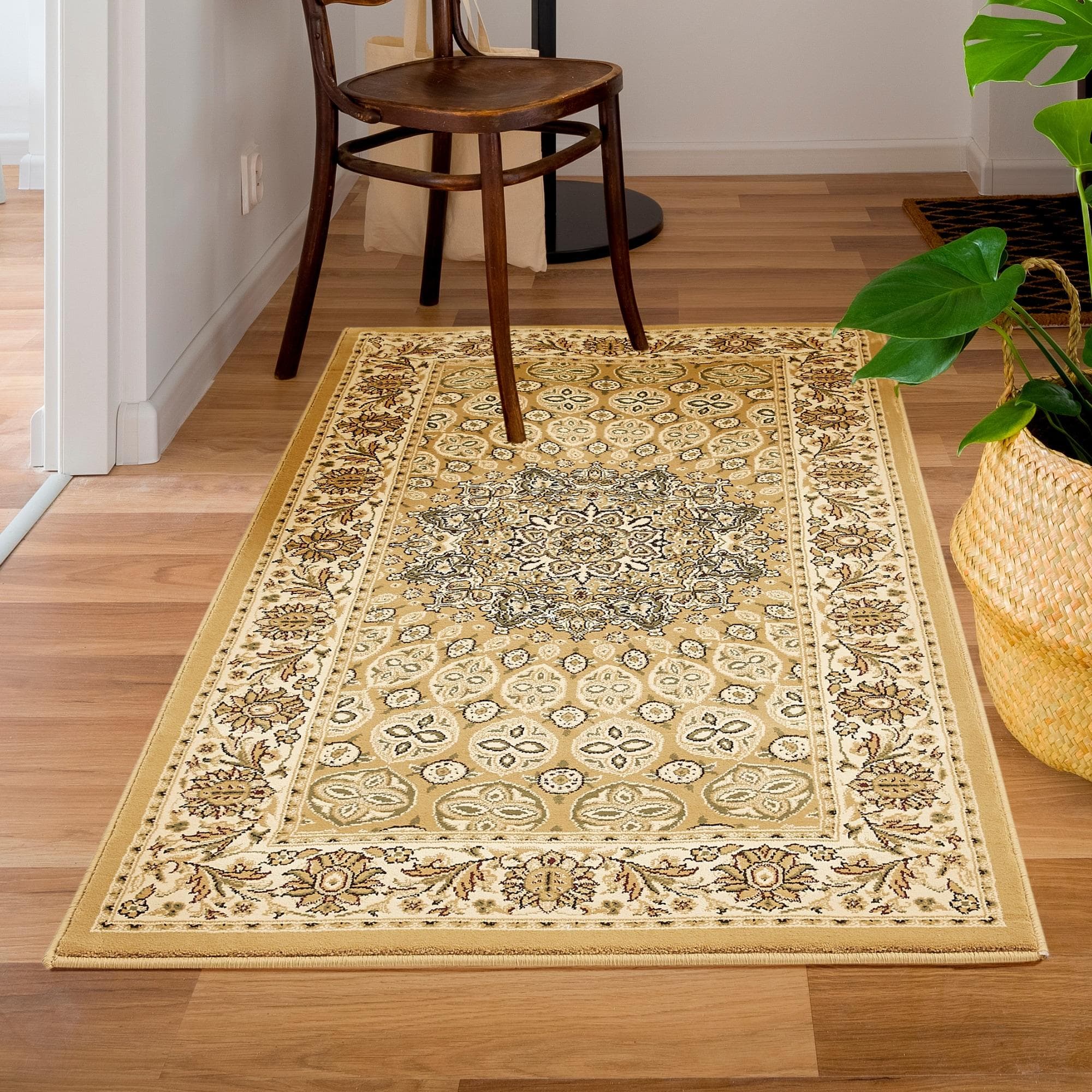 Eleganter Orient-Teppich in Beige und Creme