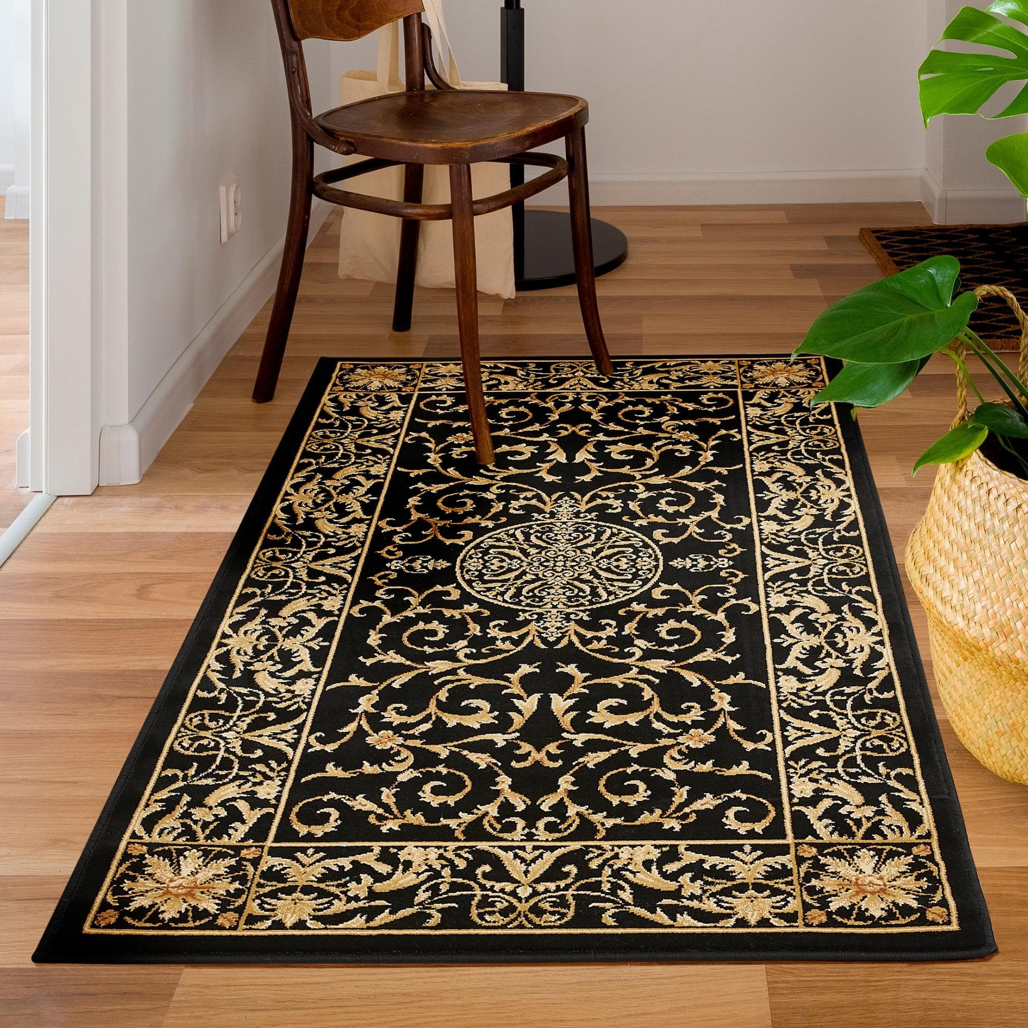 LUXOR living Teppich Kendra 160x235cm Orientalisch Creme/Schwarz