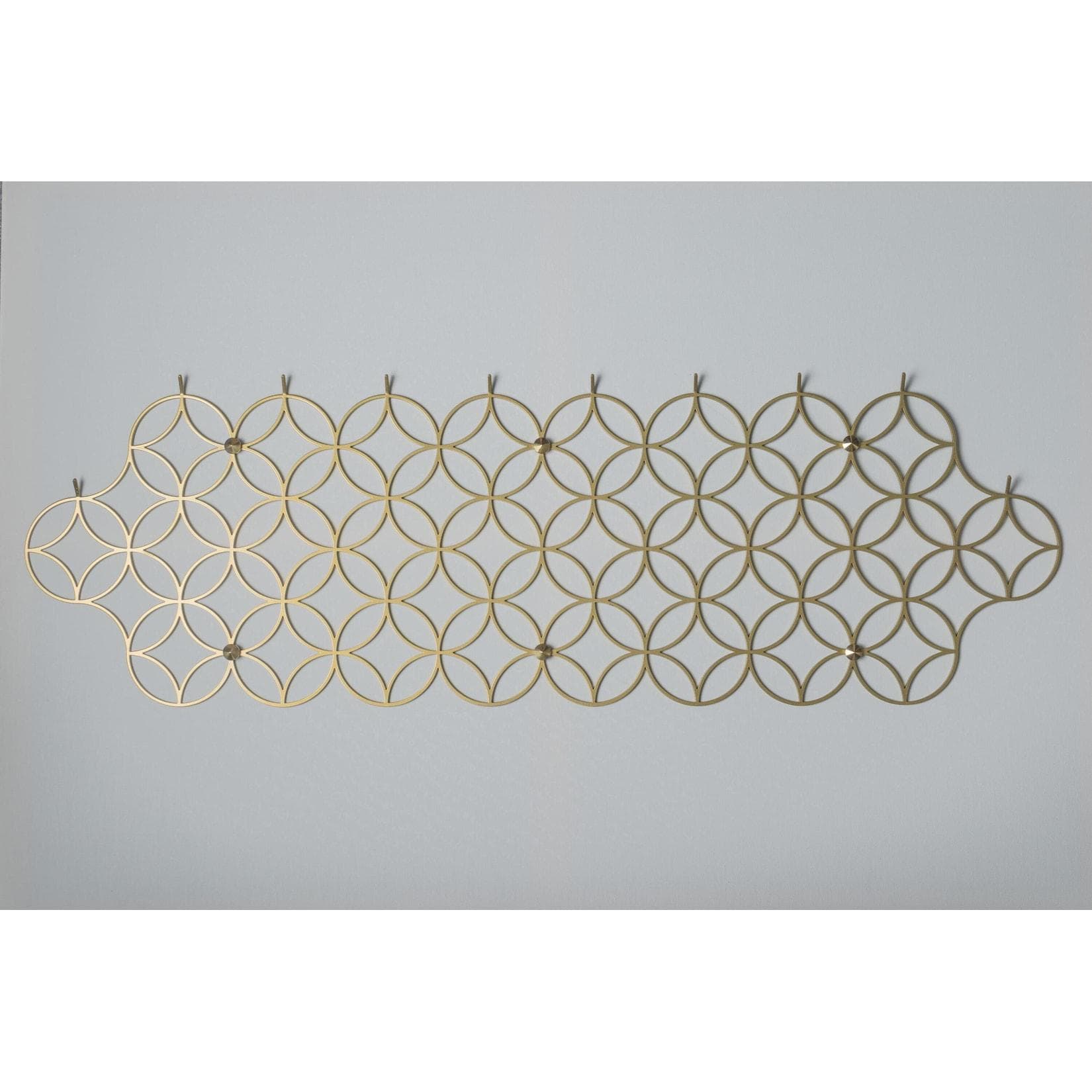 Design-Wandgarderobe mit 10 Haken - Metall