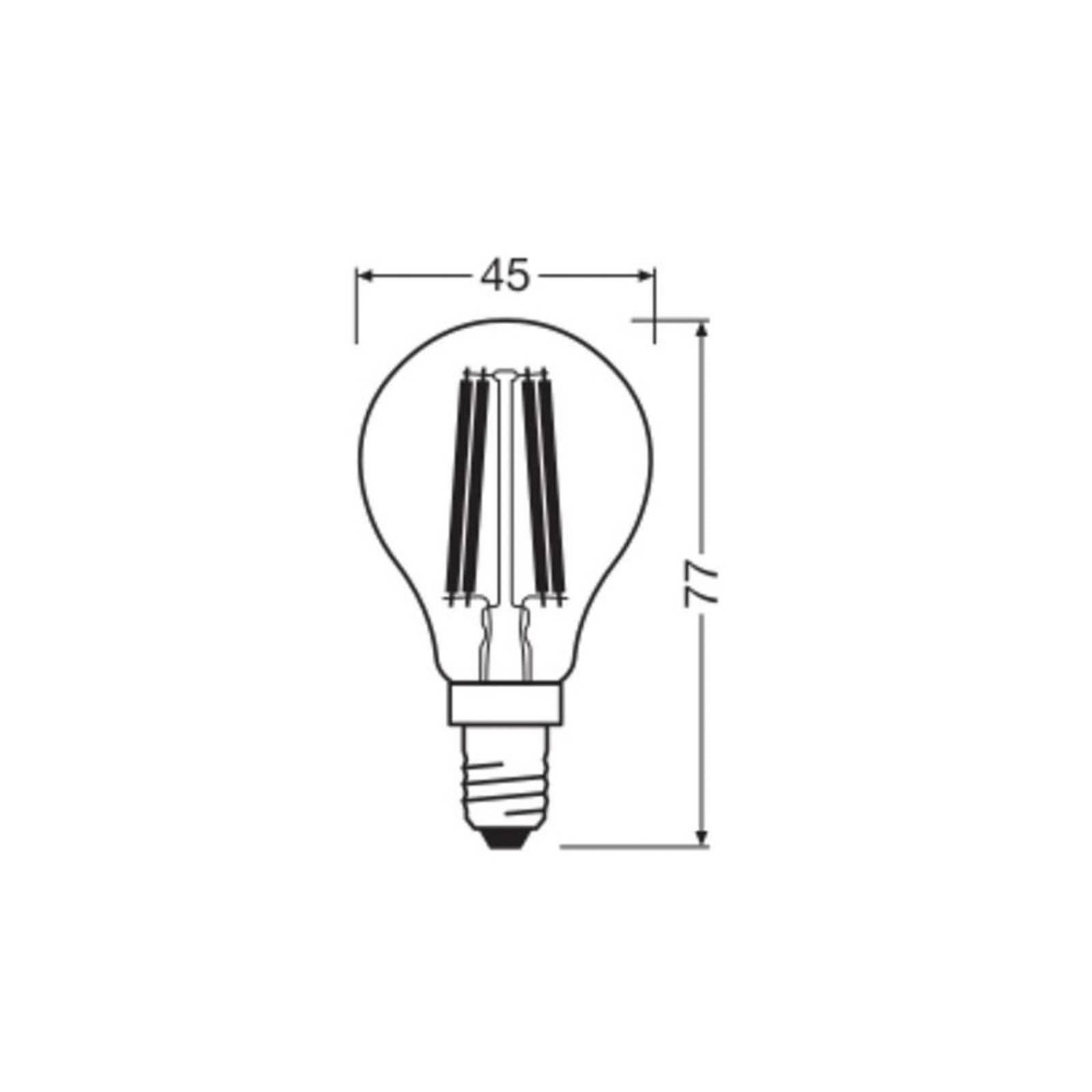 OSRAM LED-Leuchtmittel Tropfen E14 1,2W Filament 4000K 255lm