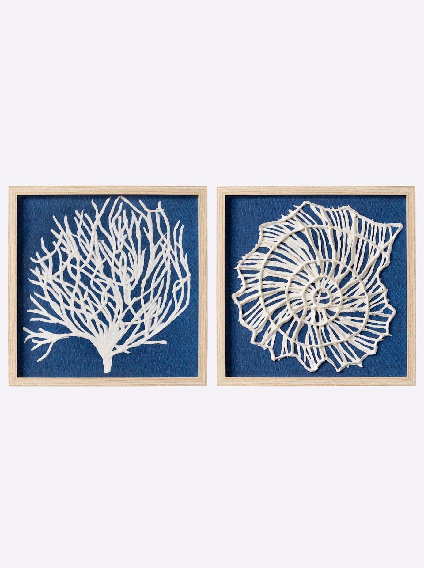 HEINE HOME Bild Muschel- und Korallenmotiv 2er Set
