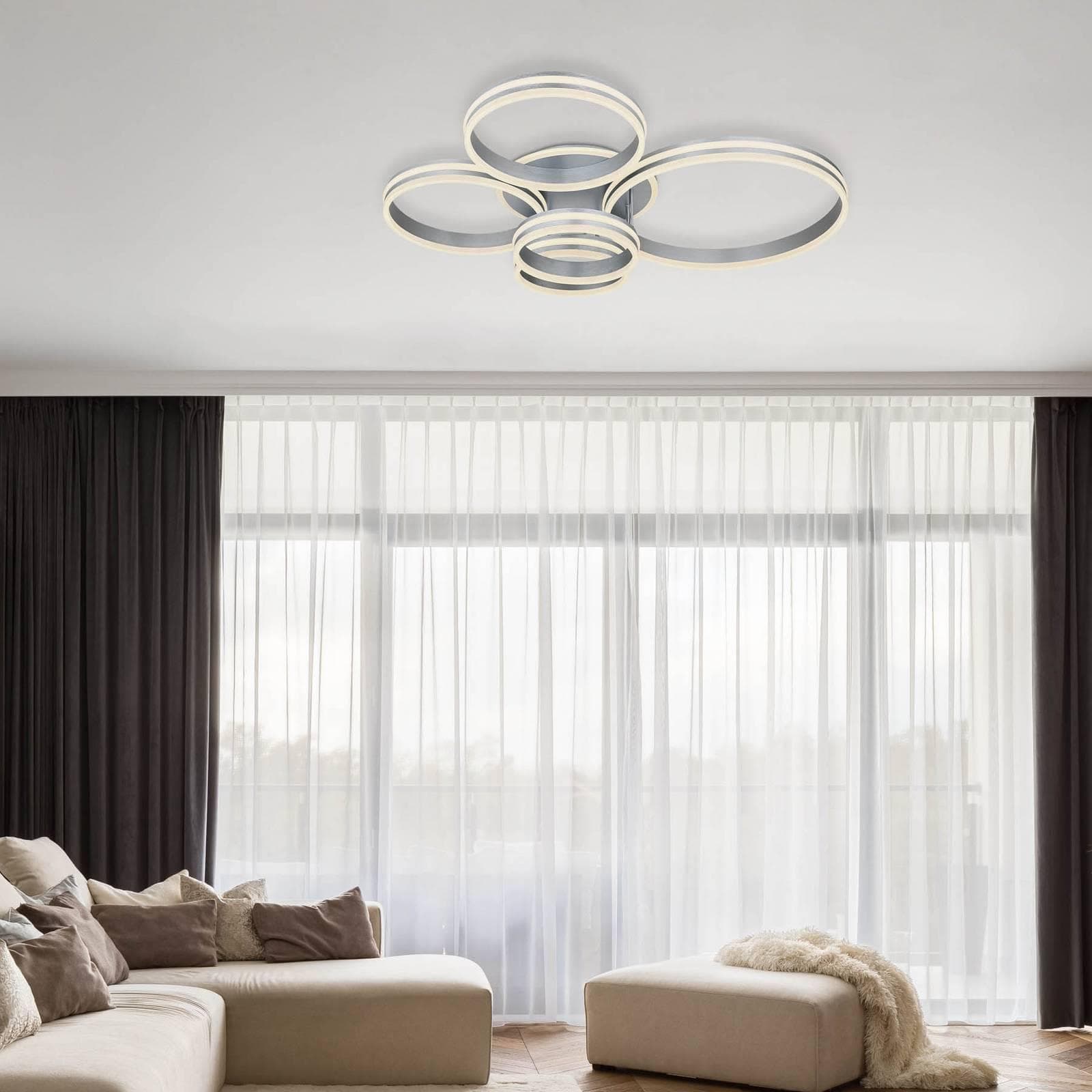 GLOBO LIGHTING LED Deckenleuchte RUBIO Dimmfunktion