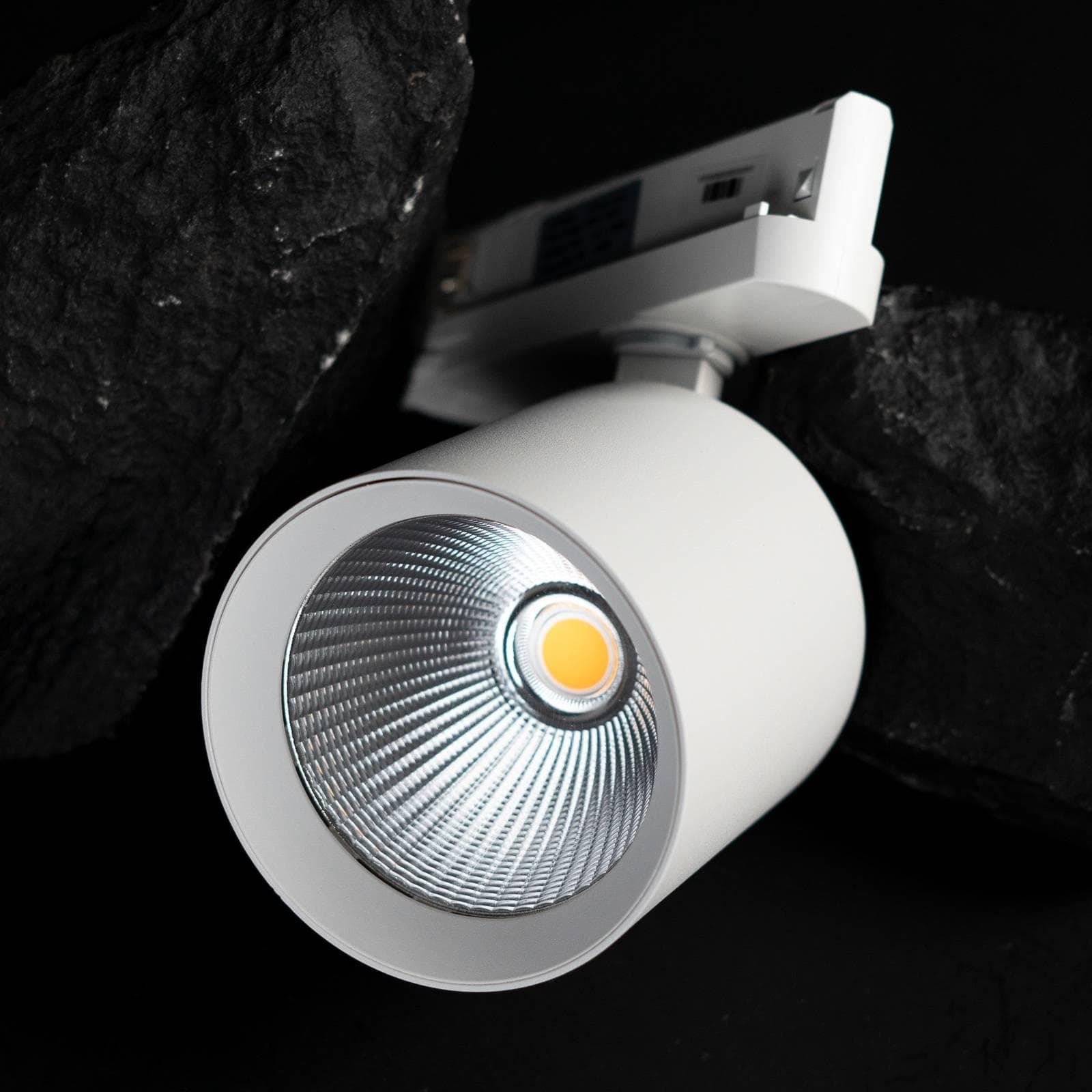 SLC LED-Schienenspot Fox, weiß, 3.000 K, 3-Phasen-Schiene