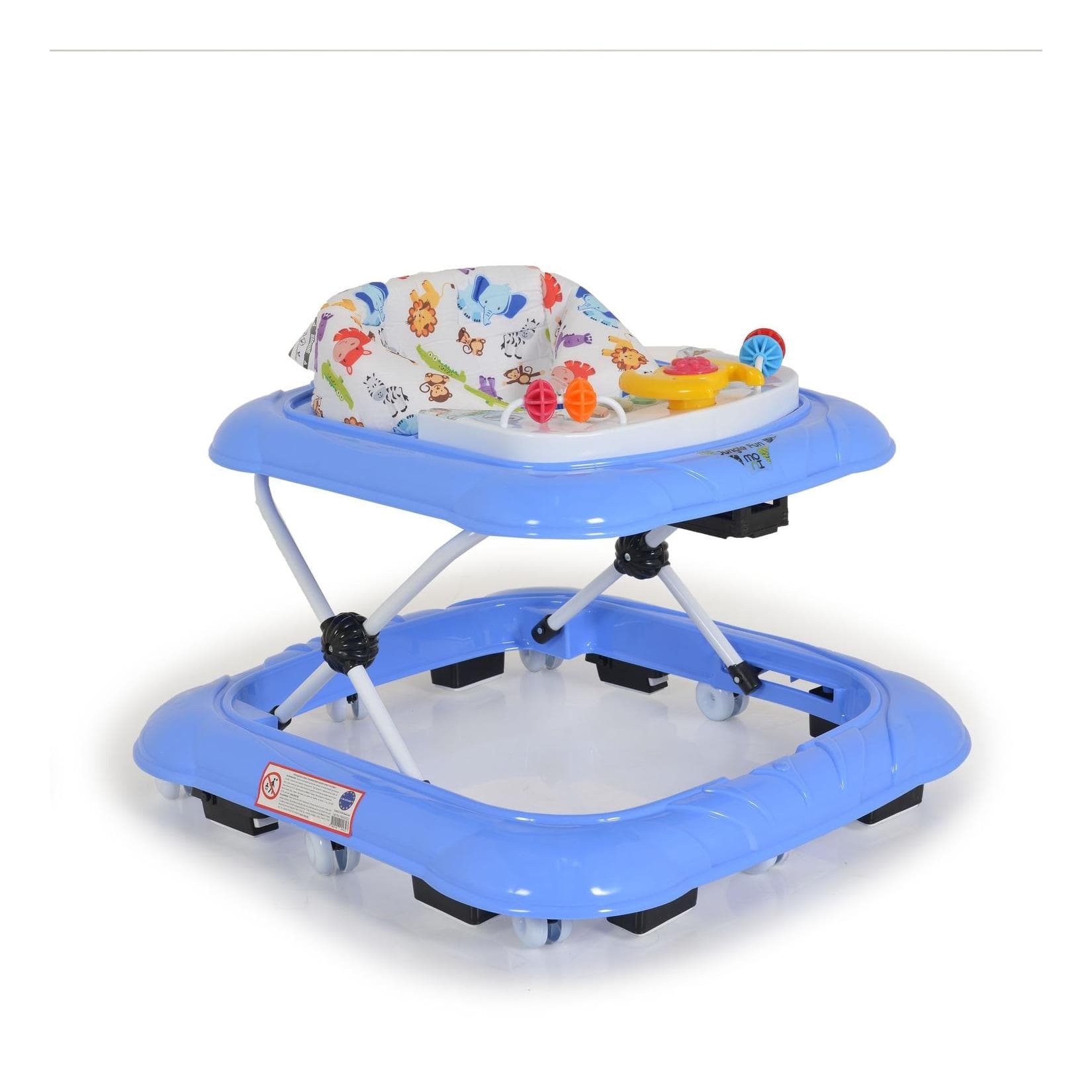 Moni Lauflernhilfe Jungle Fun Spielcenter mit Musik und Licht höhenverstellbar blau