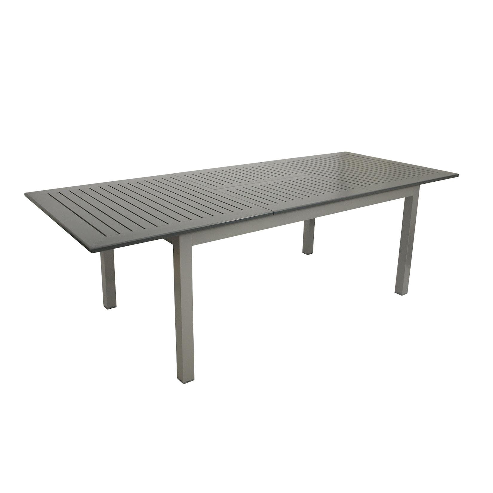 DEGAMO Garnitur BAJAZZO 7-teilig Aluminium silbergrau schwarz