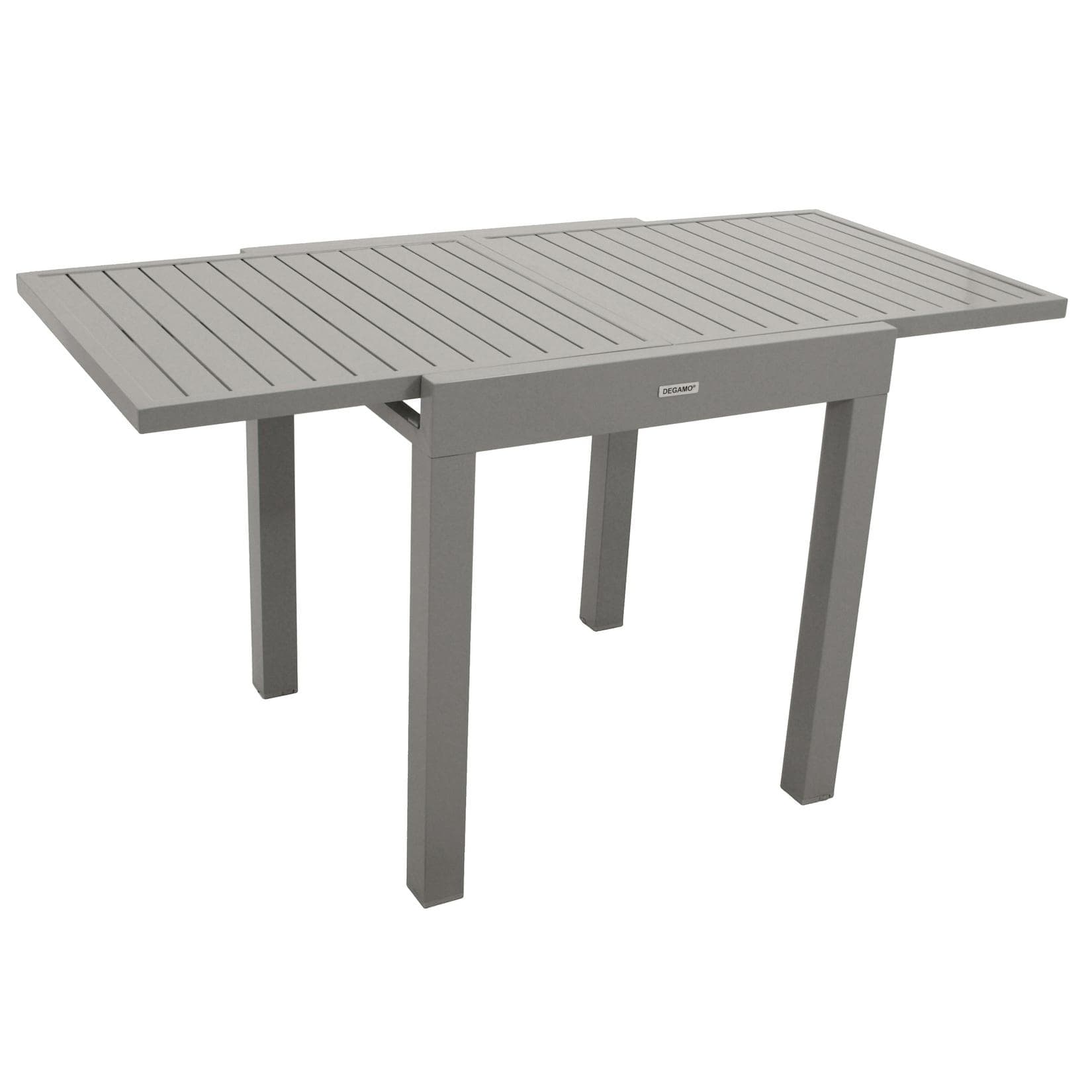 DEGAMO Balkon-Ausziehtisch TIRANA Silbergrau Aluminium