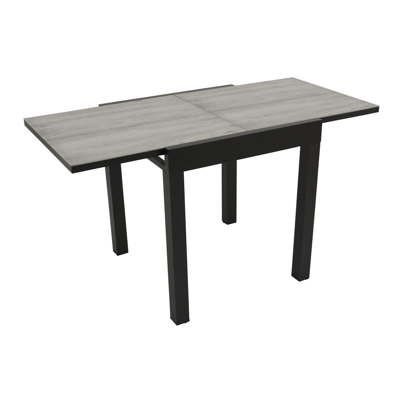 DEGAMO Balkon-Ausziehtisch FARO Aluminium Anthrazit Glas