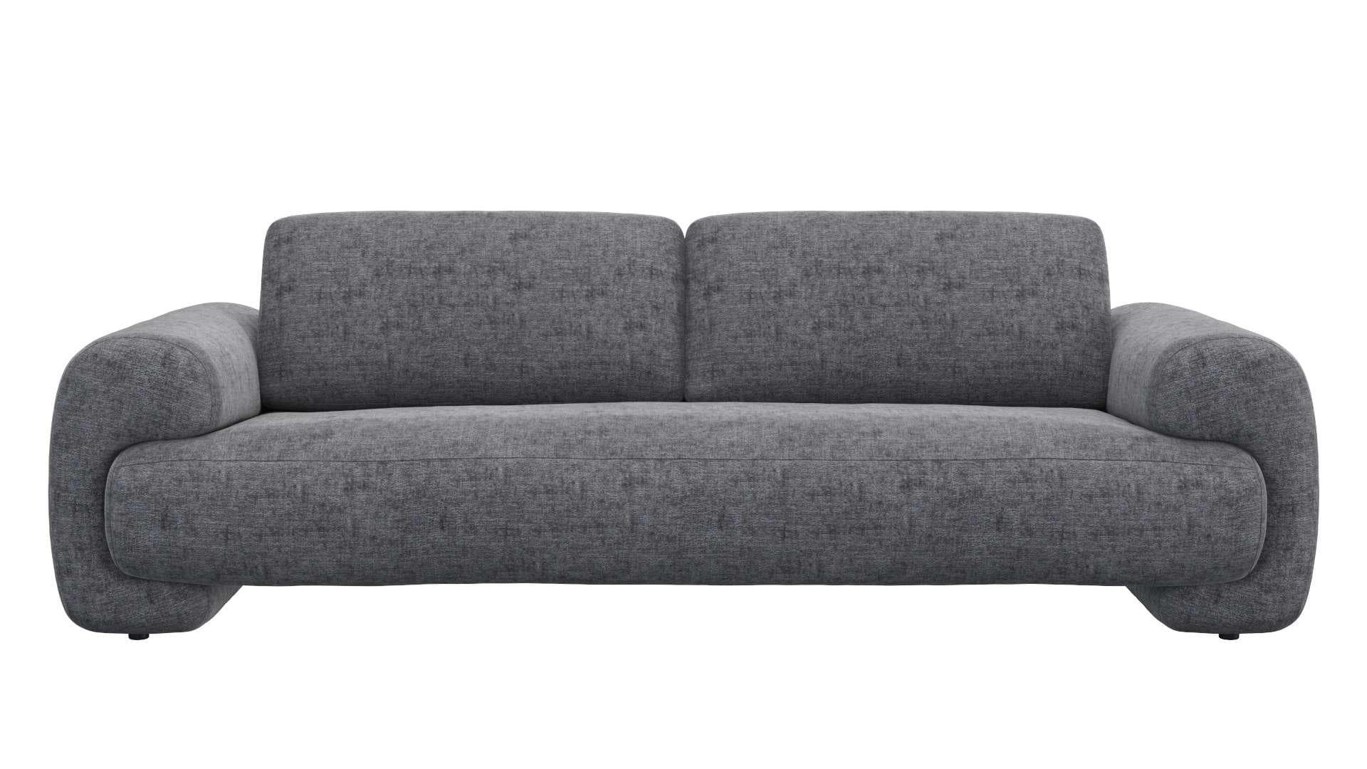 FLEXLUX Molino Designsofa 3-Sitzer Grau Skandinavisch