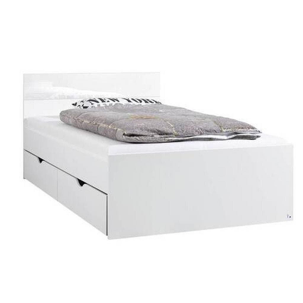 Xora Stauraumbett Weiß mit 2 Schubladen