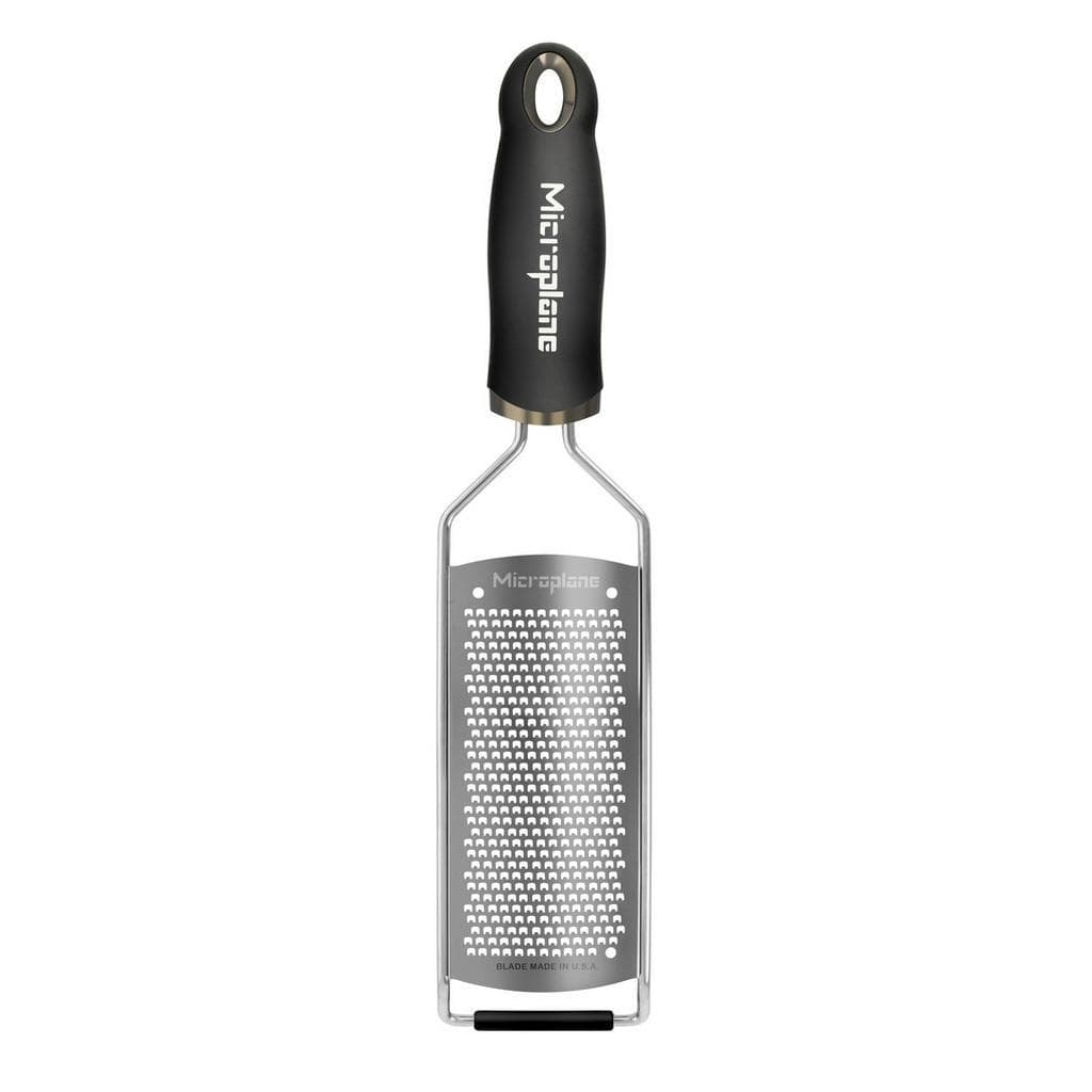 Microplane Reibe Gourmet Schwarz Metall Kunststoff
