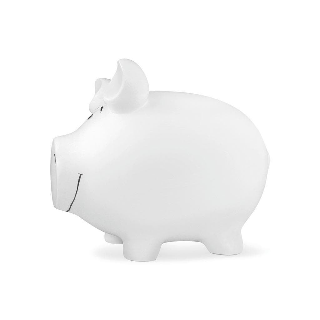 Spardose Weiß Keramik 30x25x25 cm