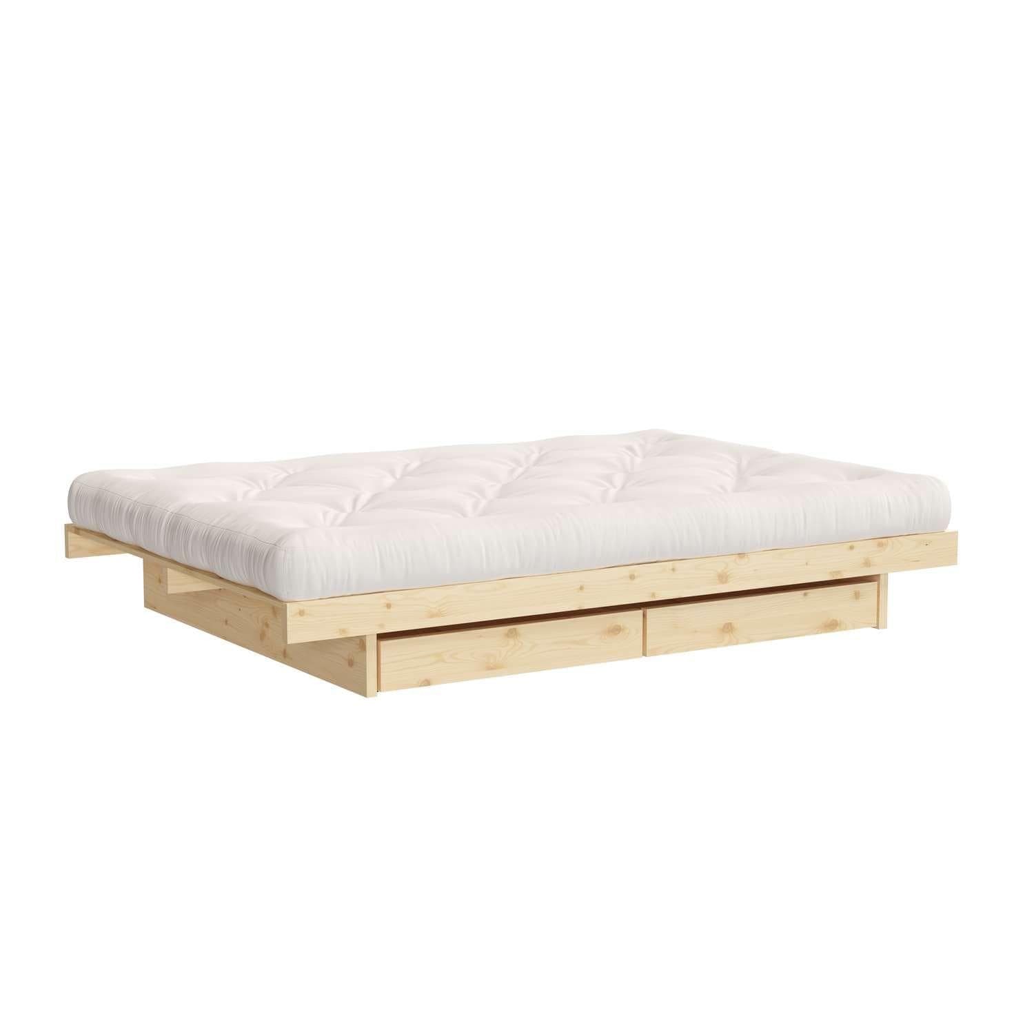 KARUP DESIGN Kanso Stauraumbett mit 4 Schubladen Kiefer Natur