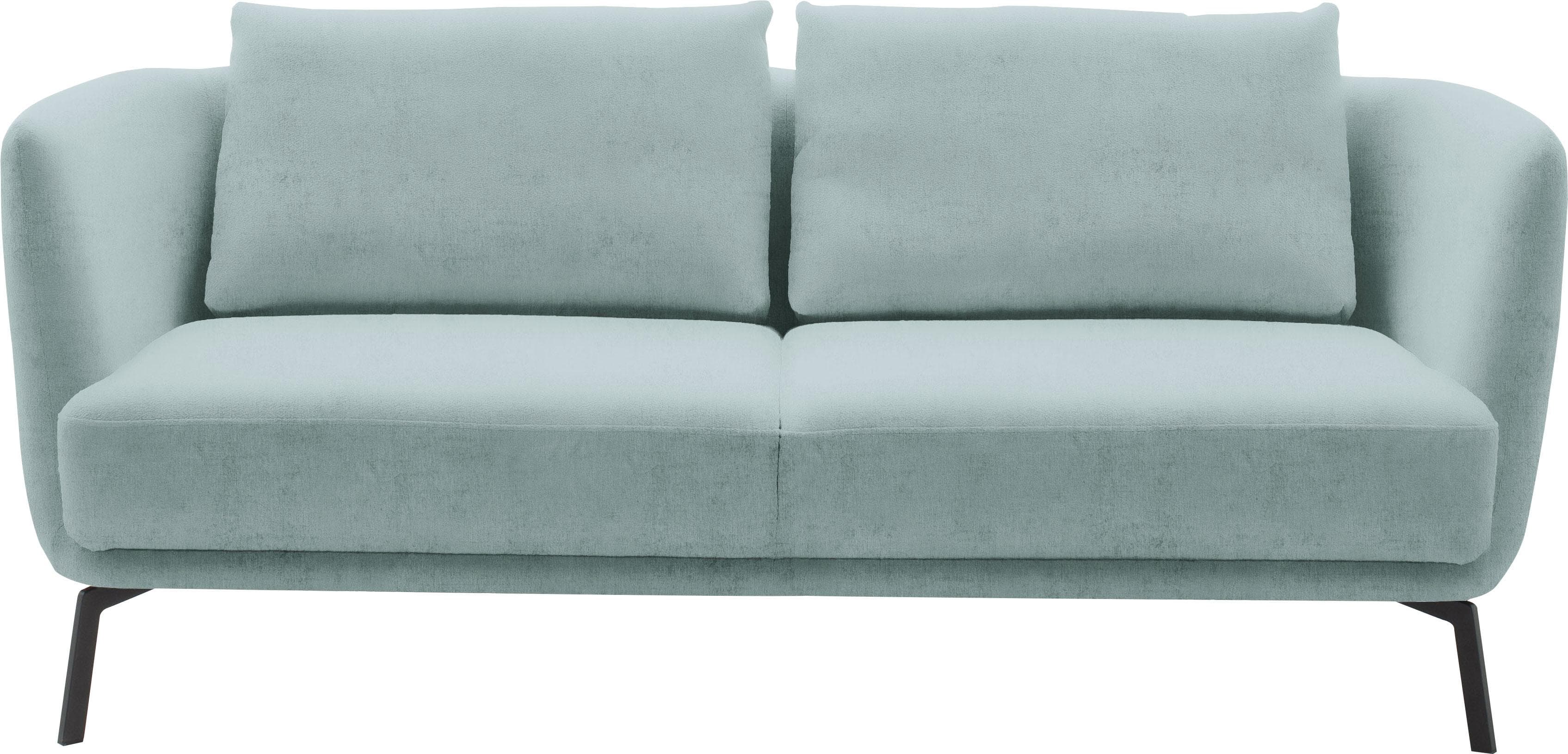 SCHÖNER WOHNEN Sofa Pearl 2,5-Sitzer Samt Grün/Blau