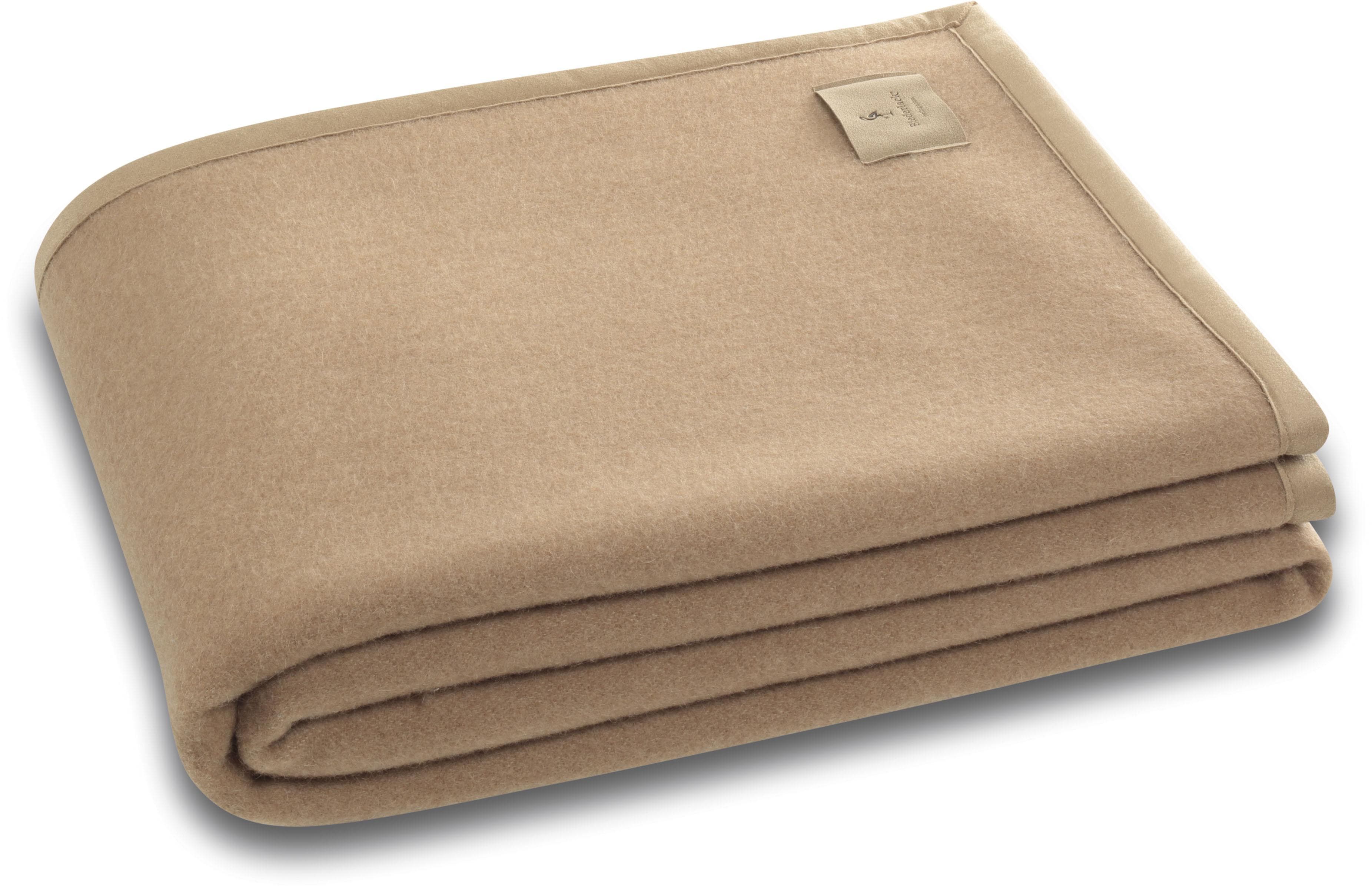 Biederlack Wolldecke Cammello: Luxus aus Schurwolle & Kamelhaar