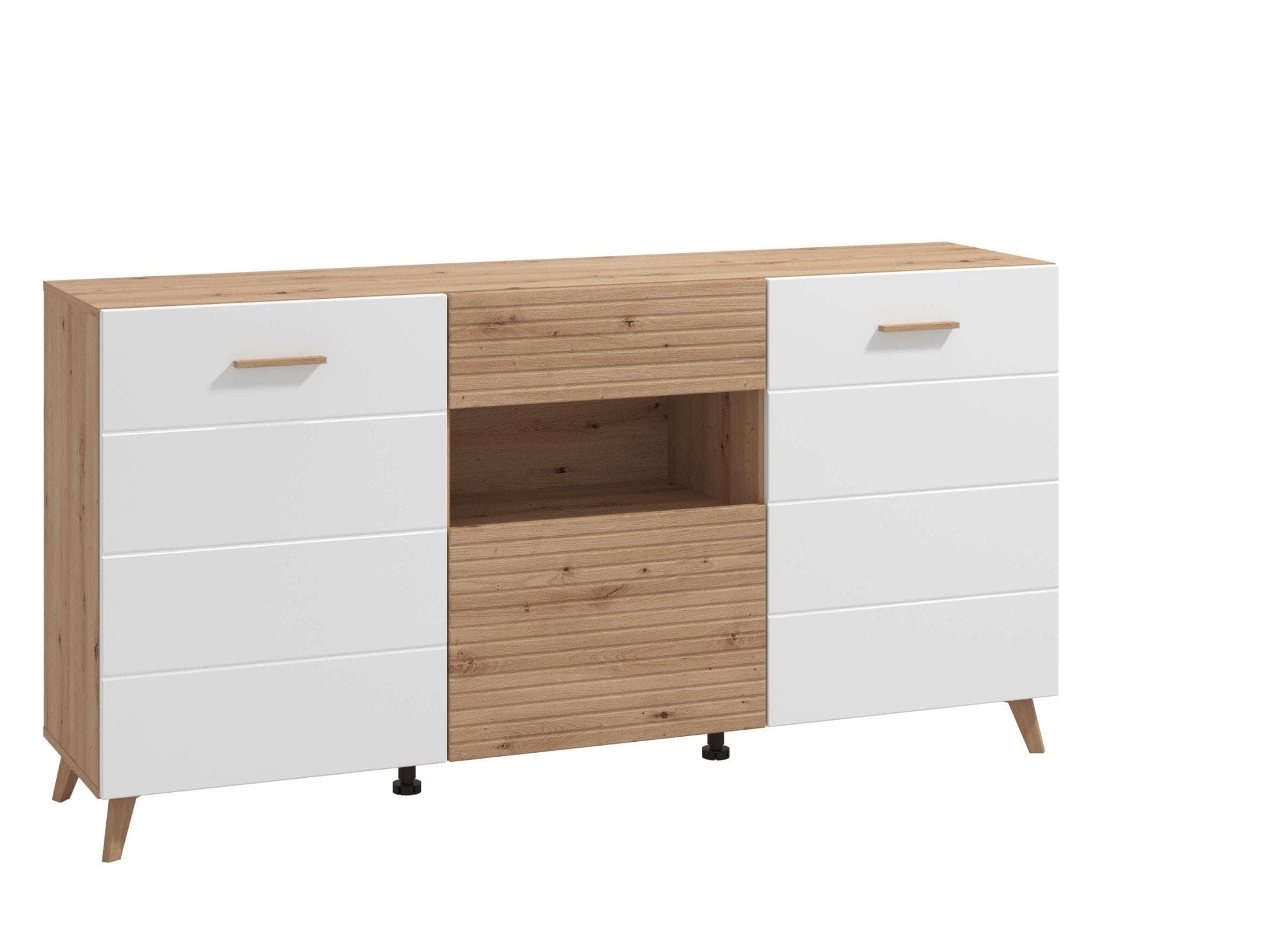 INOSIGN Bretagna Sideboard Kommode 173cm Artisan Eiche Weiß