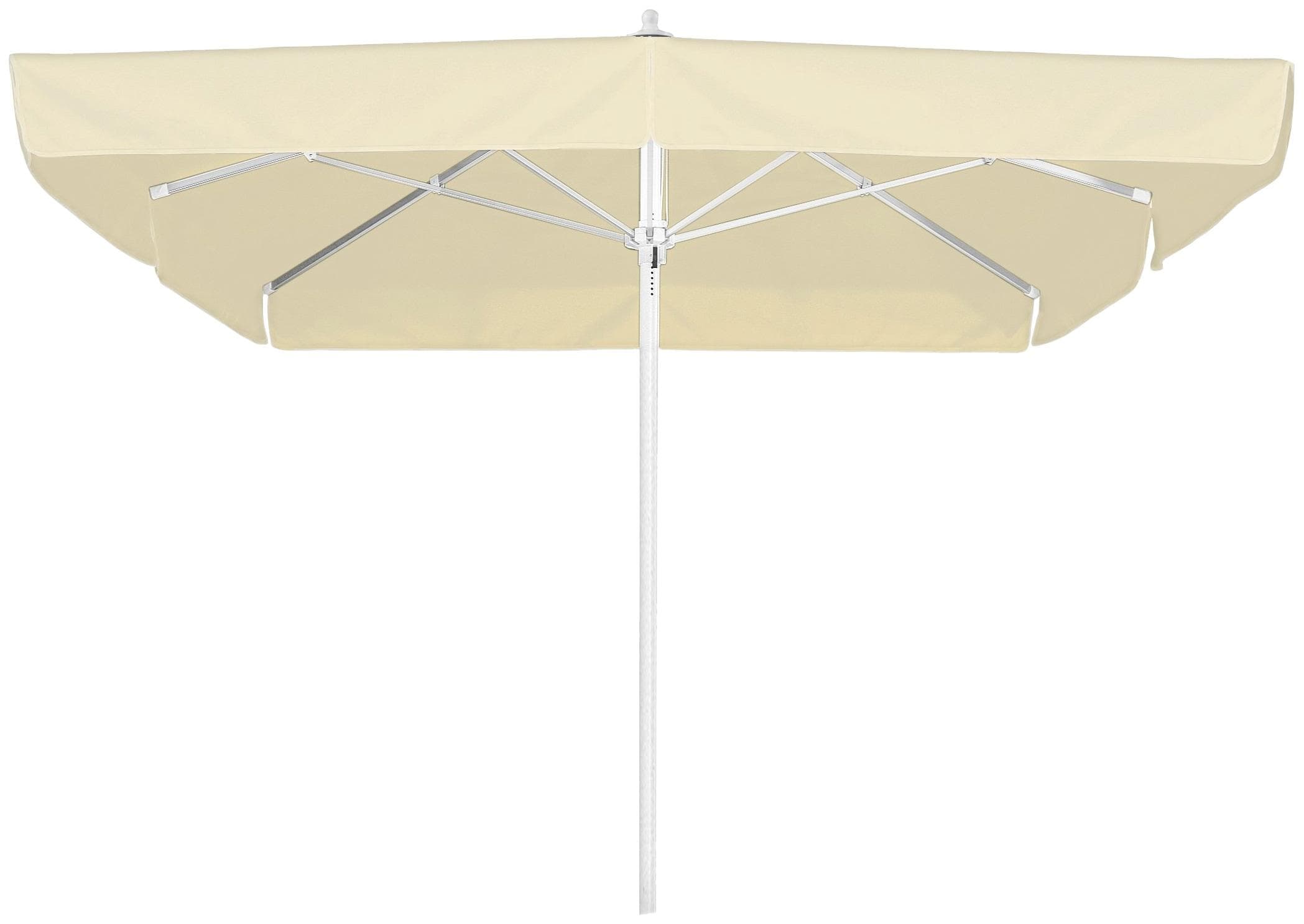 Marktschirm quadratisch, Aluminium, Polyester, beige