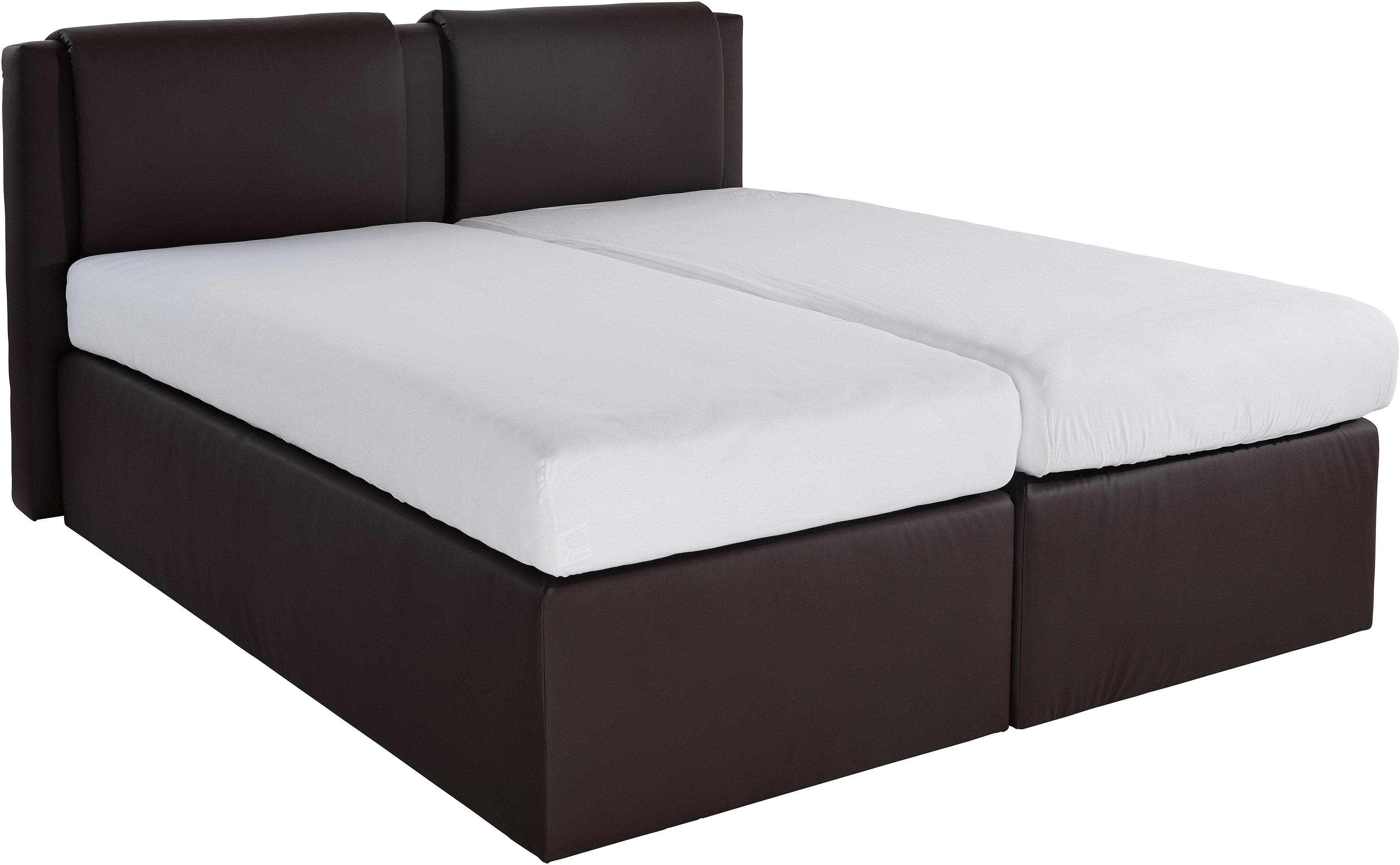 Westfalia Schlafkomfort Boxspringbett Braun H2 Komplettbett