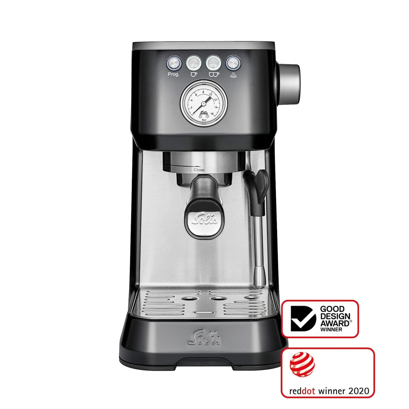 Solis Siebträgermaschine 98084 Schwarz Espressomaschine