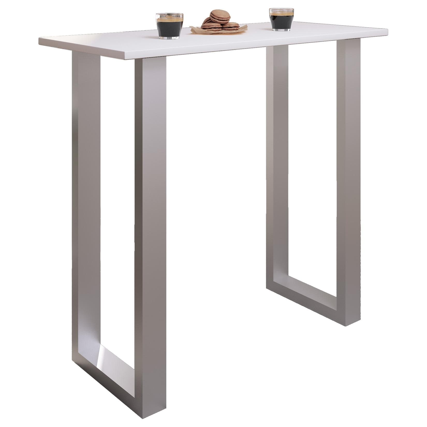 VCM Bartisch Xona Stehtisch mit Eisenfußgestell Holzoptik