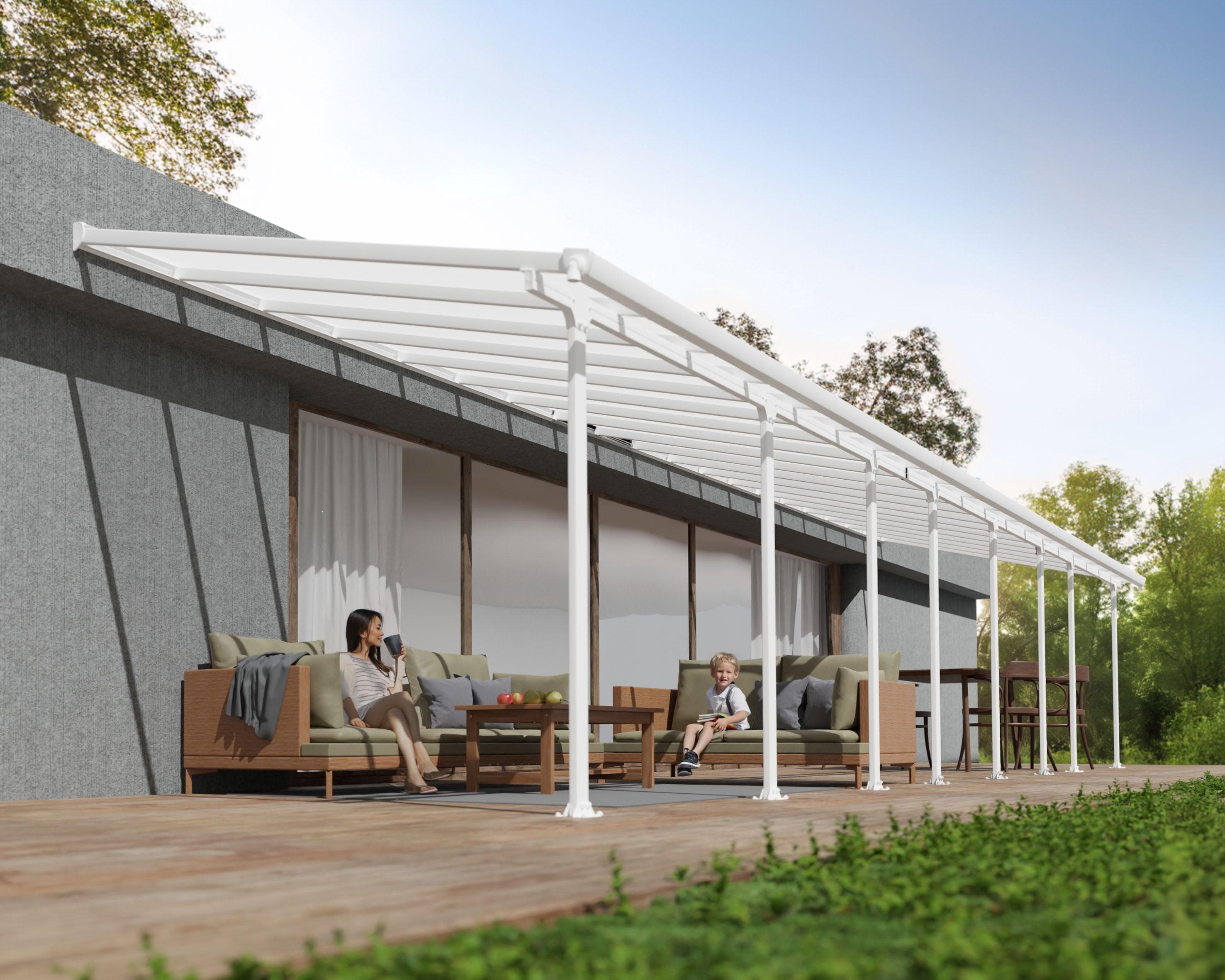 Terrassenüberdachung PALRAM Canopia Feria Aluminium Polycarbonat