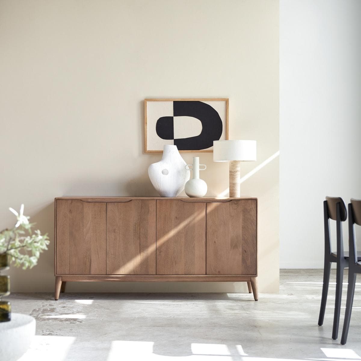 Sideboard Gabrielle aus massivem Mangoholz, 160 cm