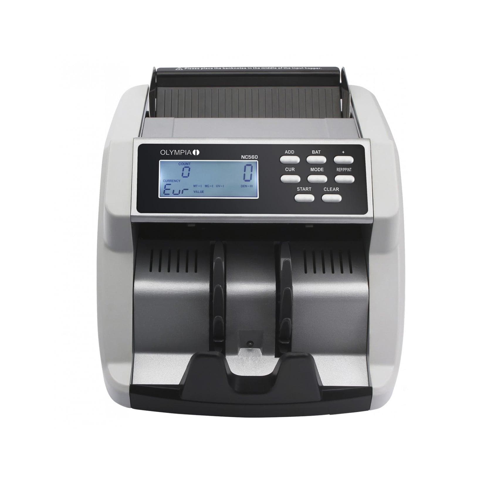OLYMPIA NC 560 Banknotenzähler mit UV/MG/MT-Prüfung und LCD-Display
