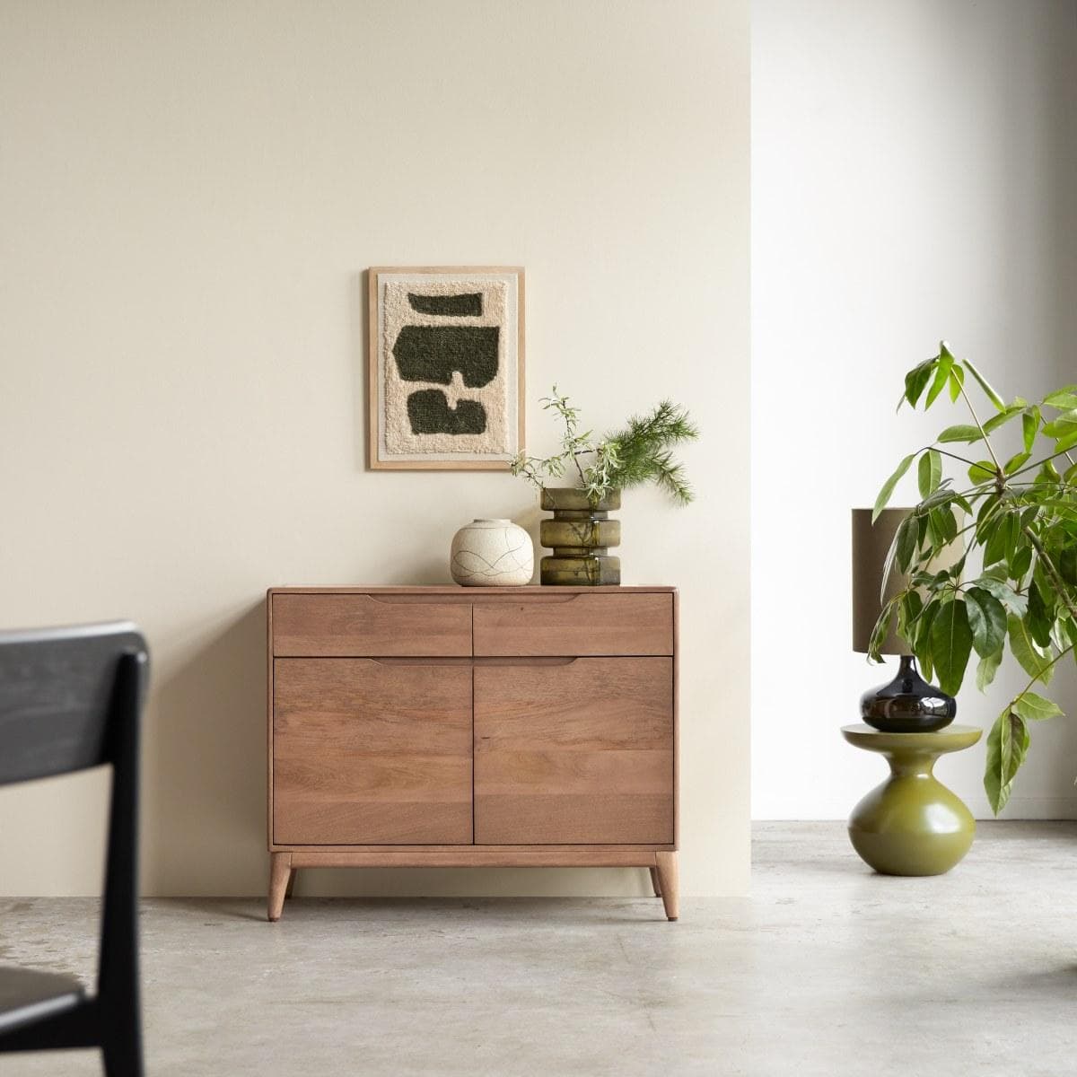 Sideboard Gabrielle aus massivem Mangoholz, 100 cm