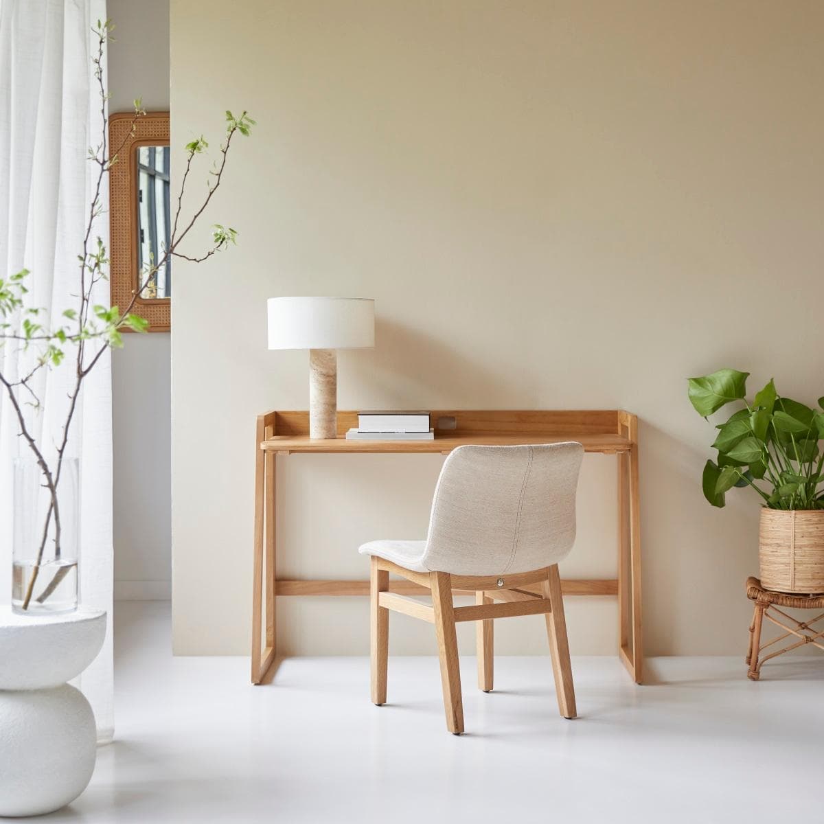 Klappbarer Schreibtisch Philips aus massivem Teakholz