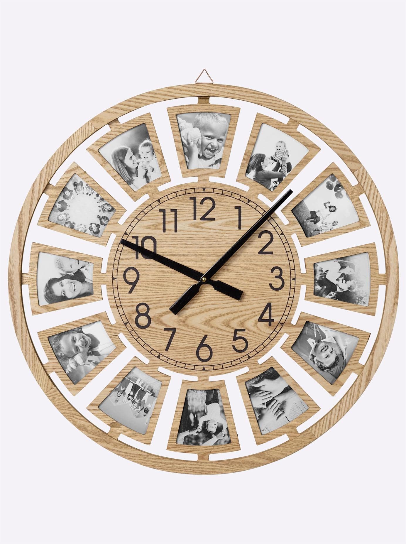 Wanduhr HEINE HOME Natur Holzoptik 60x60cm
