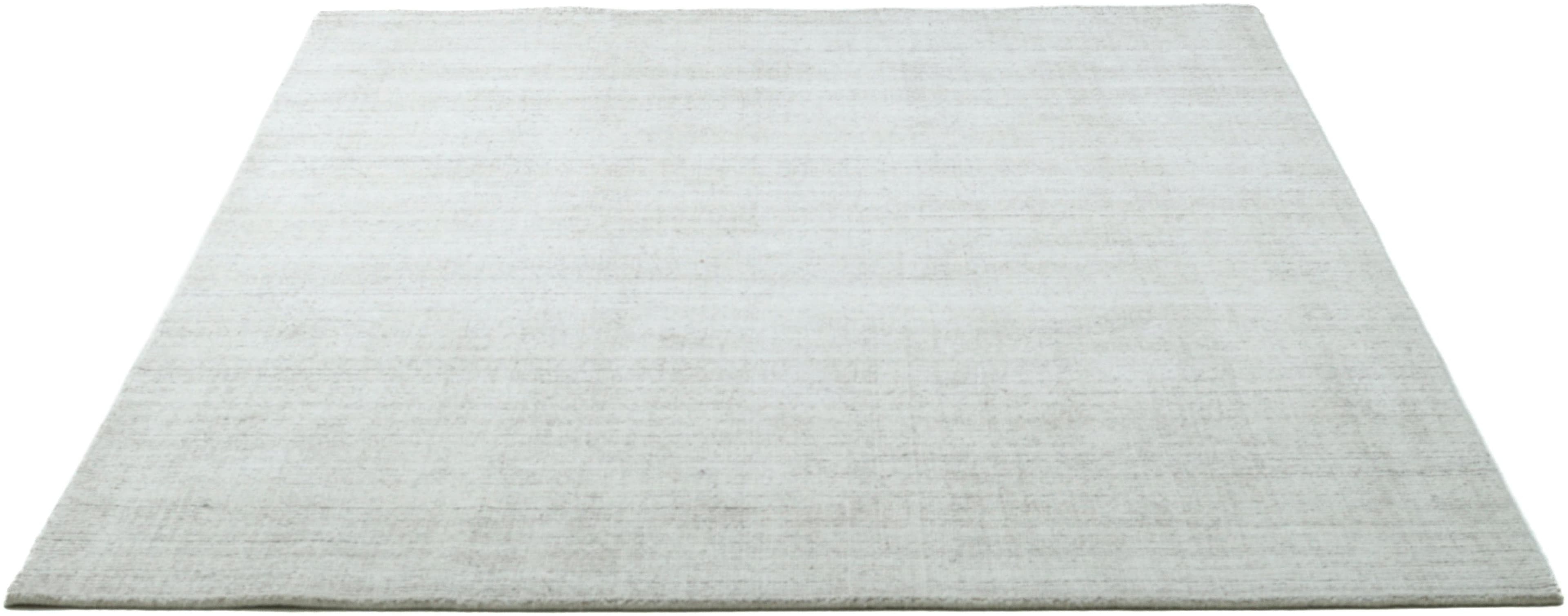 THEKO Boston UNI Teppich Beige Handgewebt Meliert