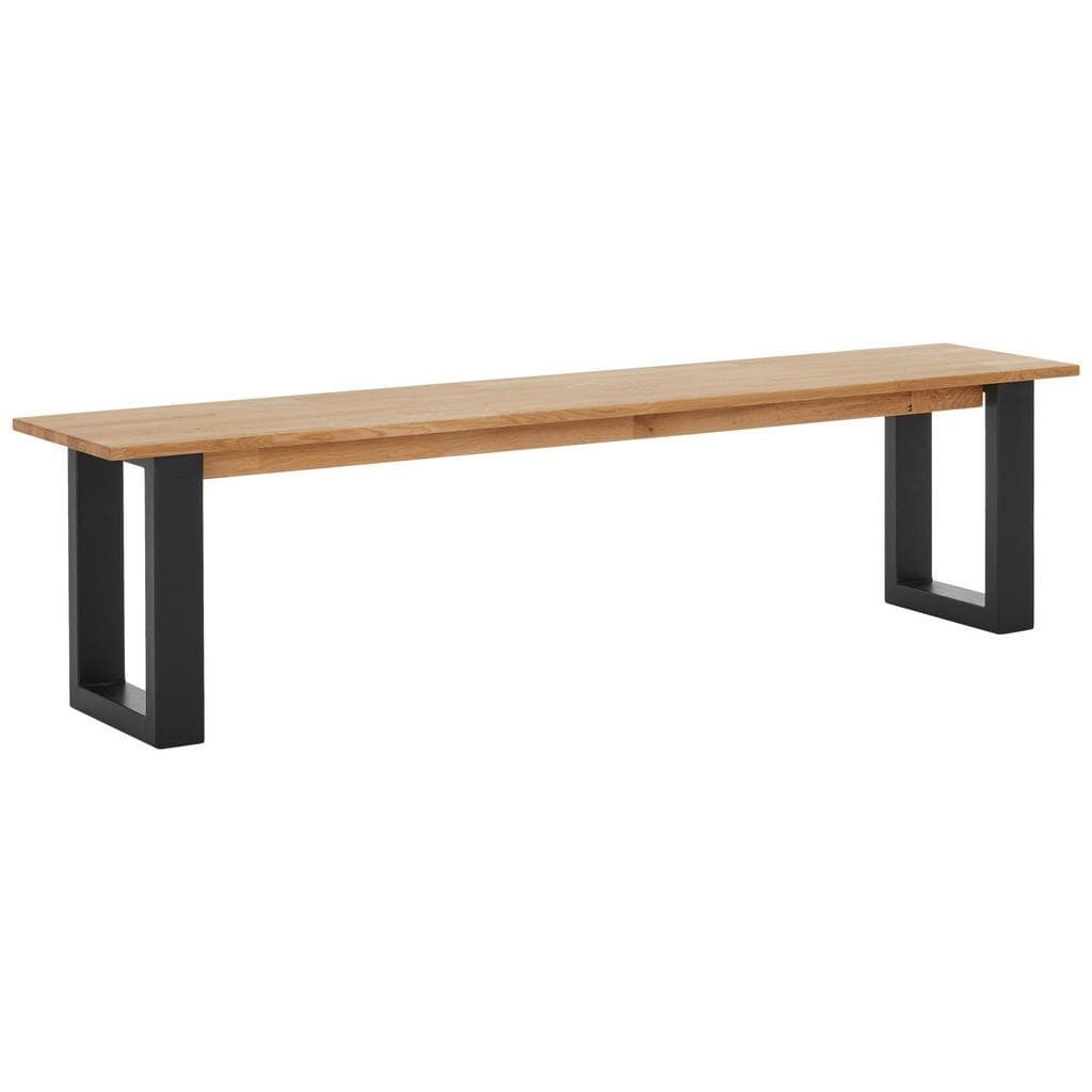 Livetastic Sitzbank Wildeiche massiv 3-Sitzer