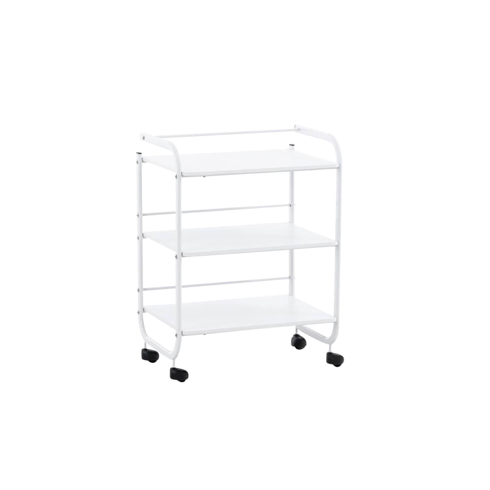 CLP Beistellwagen PL902 Kosmetikwagen mit drei Ablageflächen aus Holz