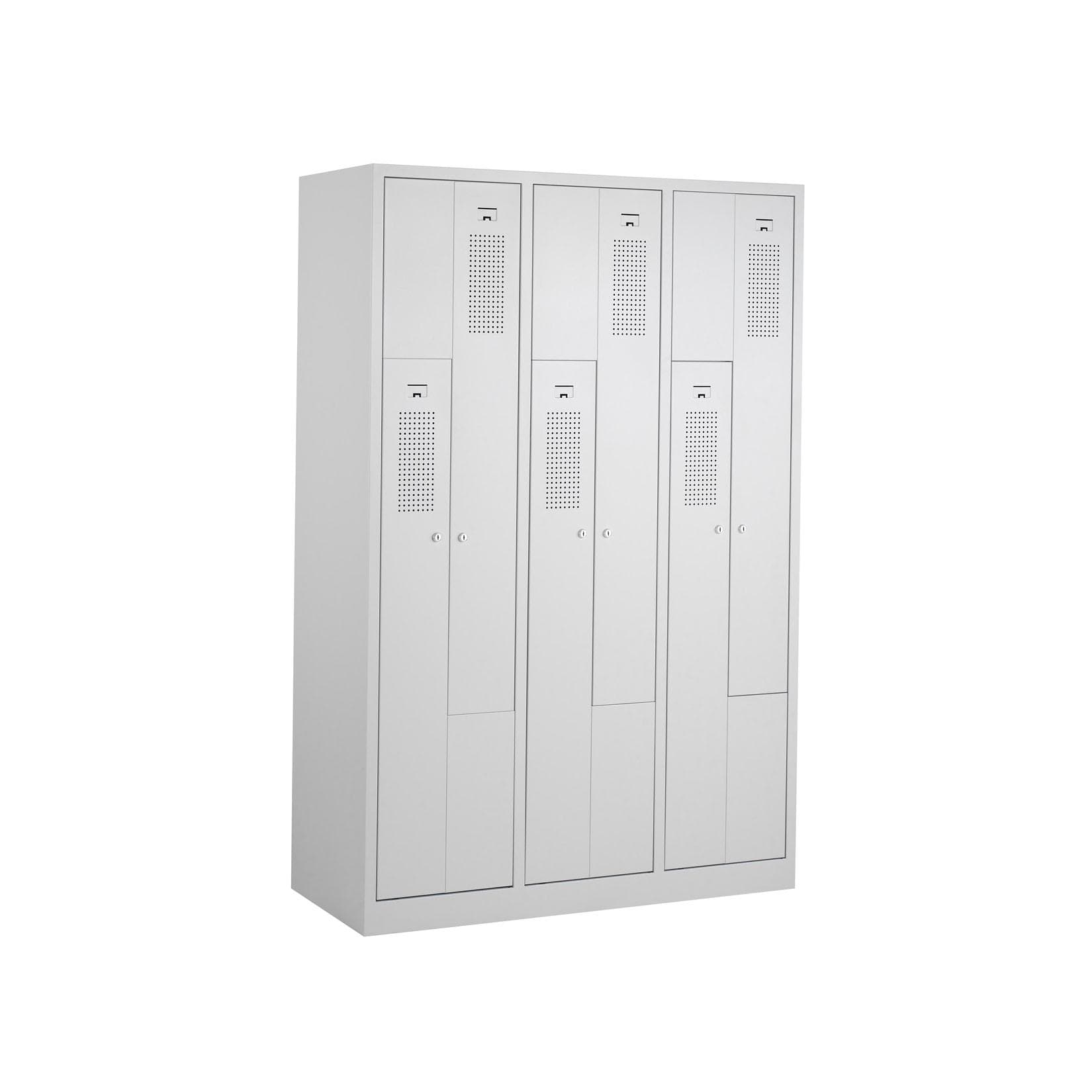 CEHA Garderoben Z-Spind 120 cm Breite mit Türen in Lichtgrau