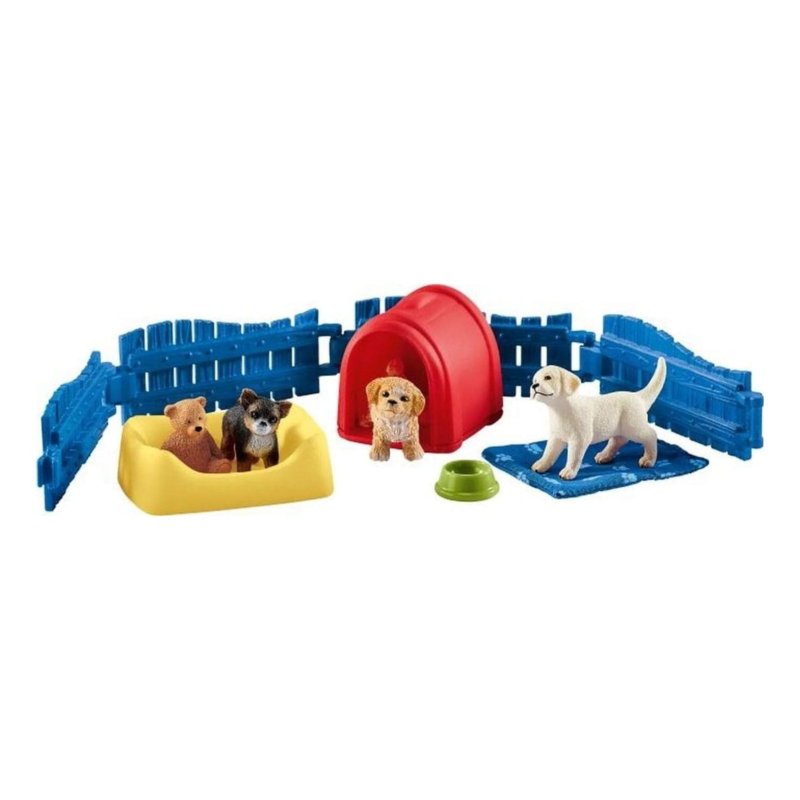 Schleich Welpenstube - Detailgetreue Welpenfiguren Spielzeug