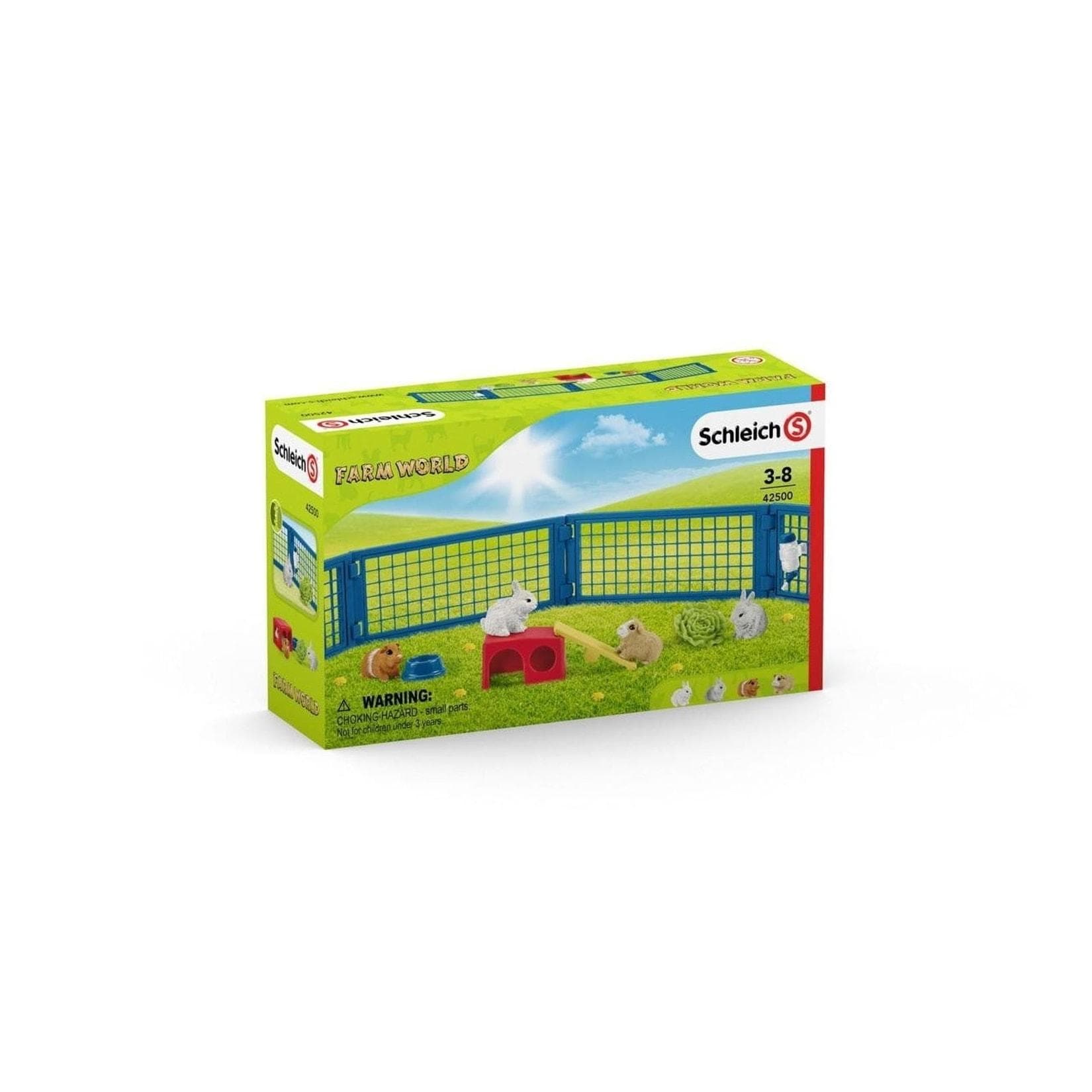 Schleich Farm World Zuhause für Kaninchen und Meerschweinchen Bunt