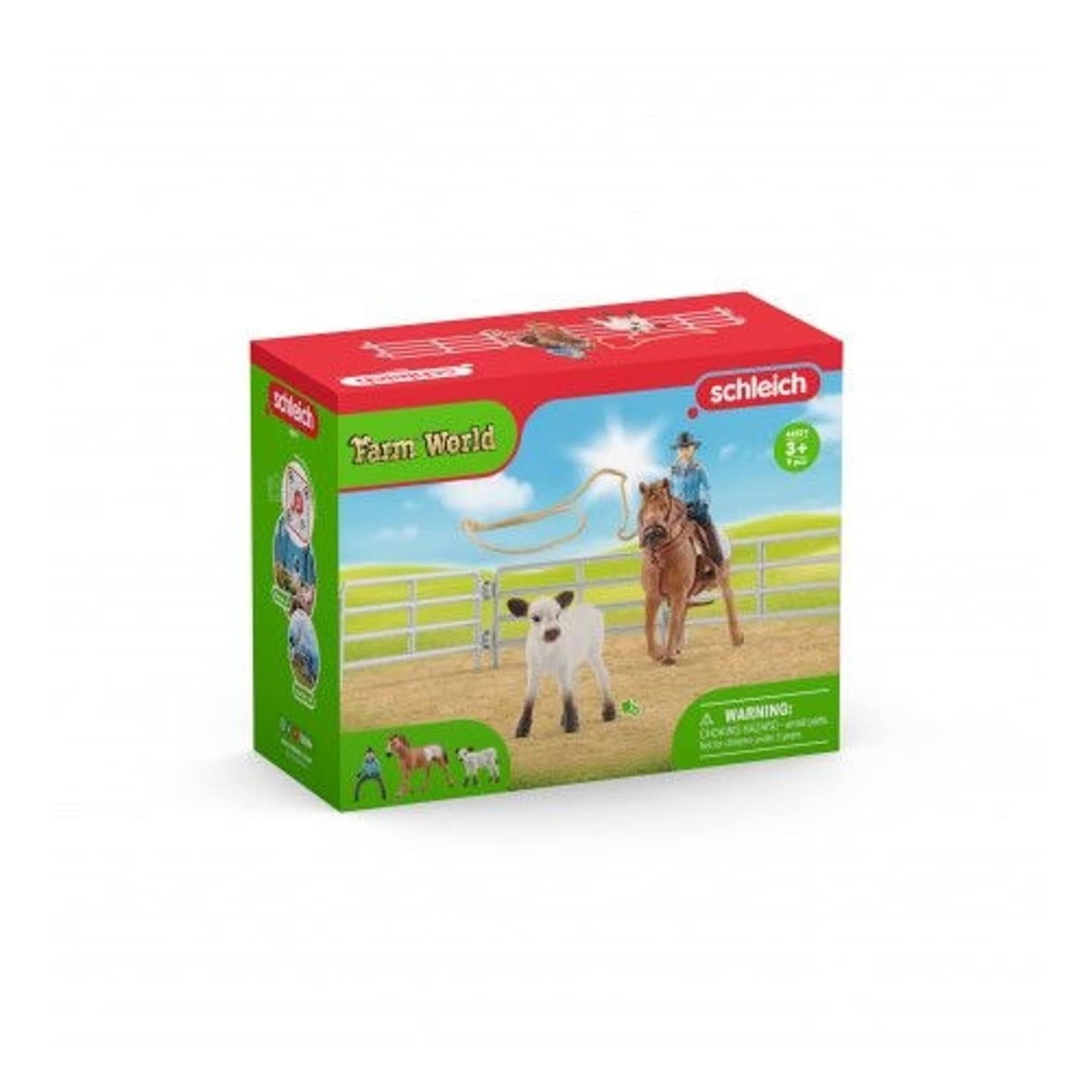 Schleich Team Roping mit Cowgirl Spielset