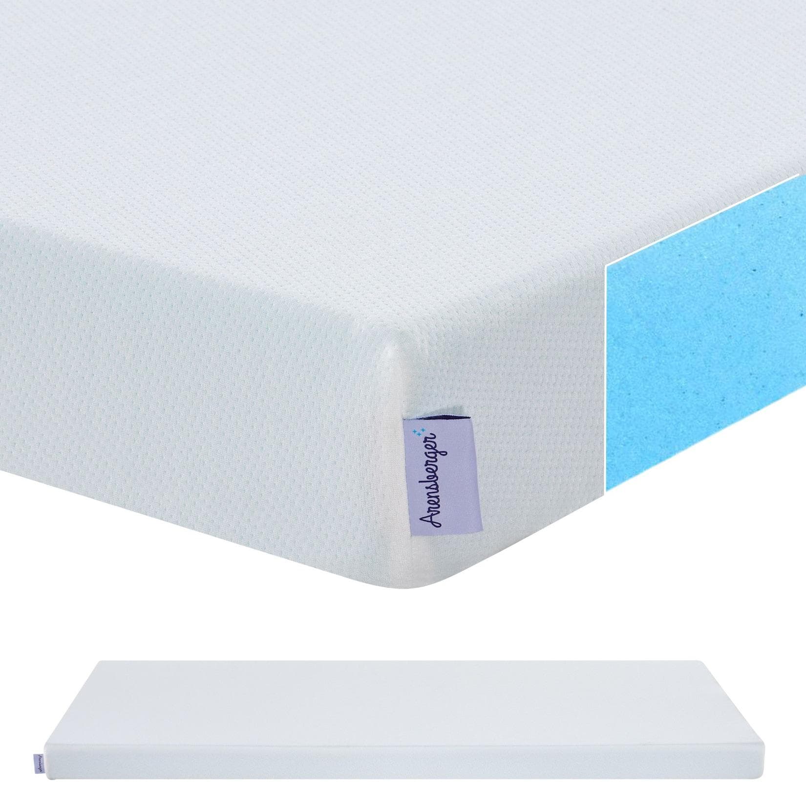 Arensberger Matratzen Topper Premium 140x200cm Gelschaum Matratzentopper