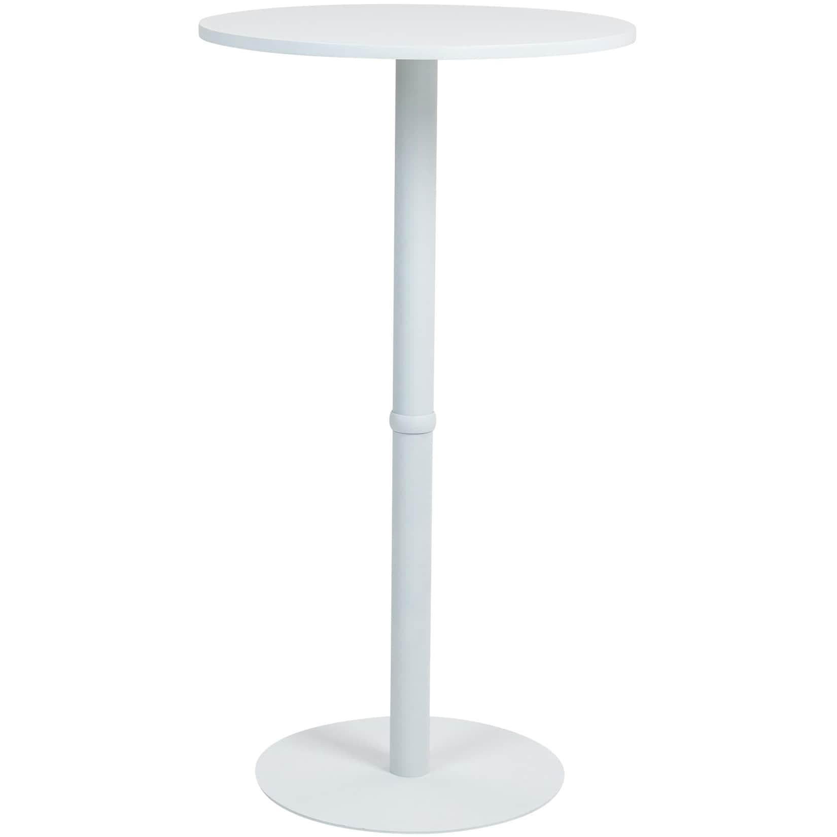CLP Stehtisch Hereford rund - Metalltisch mit runder Tischplatte aus Holz