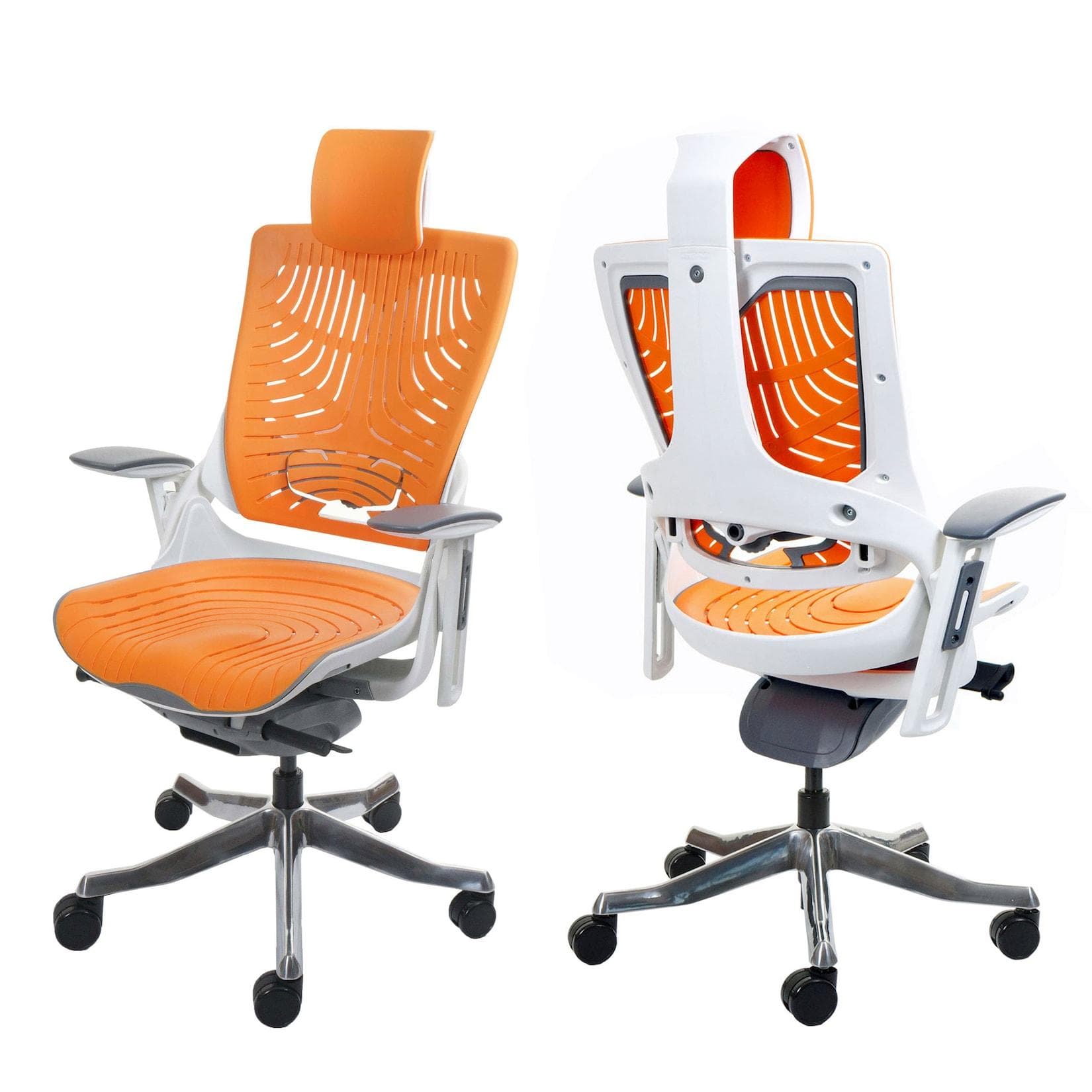 Bürostuhl MERRYFAIR Wau 2b Orange Ergonomisch Hartschale Drehstuhl