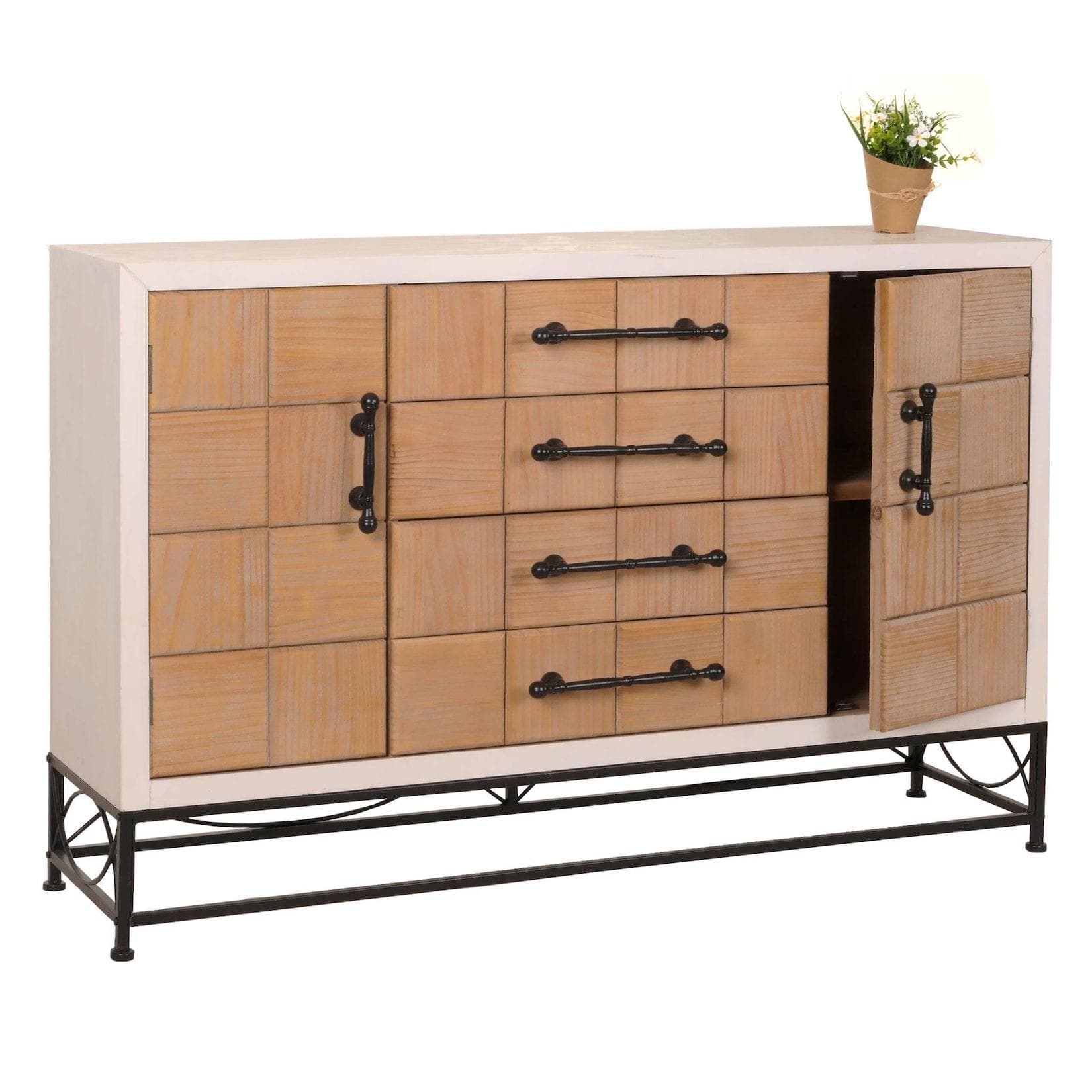 MCW Kommode MCW-N30 Sideboard mit Türen und Schubladen