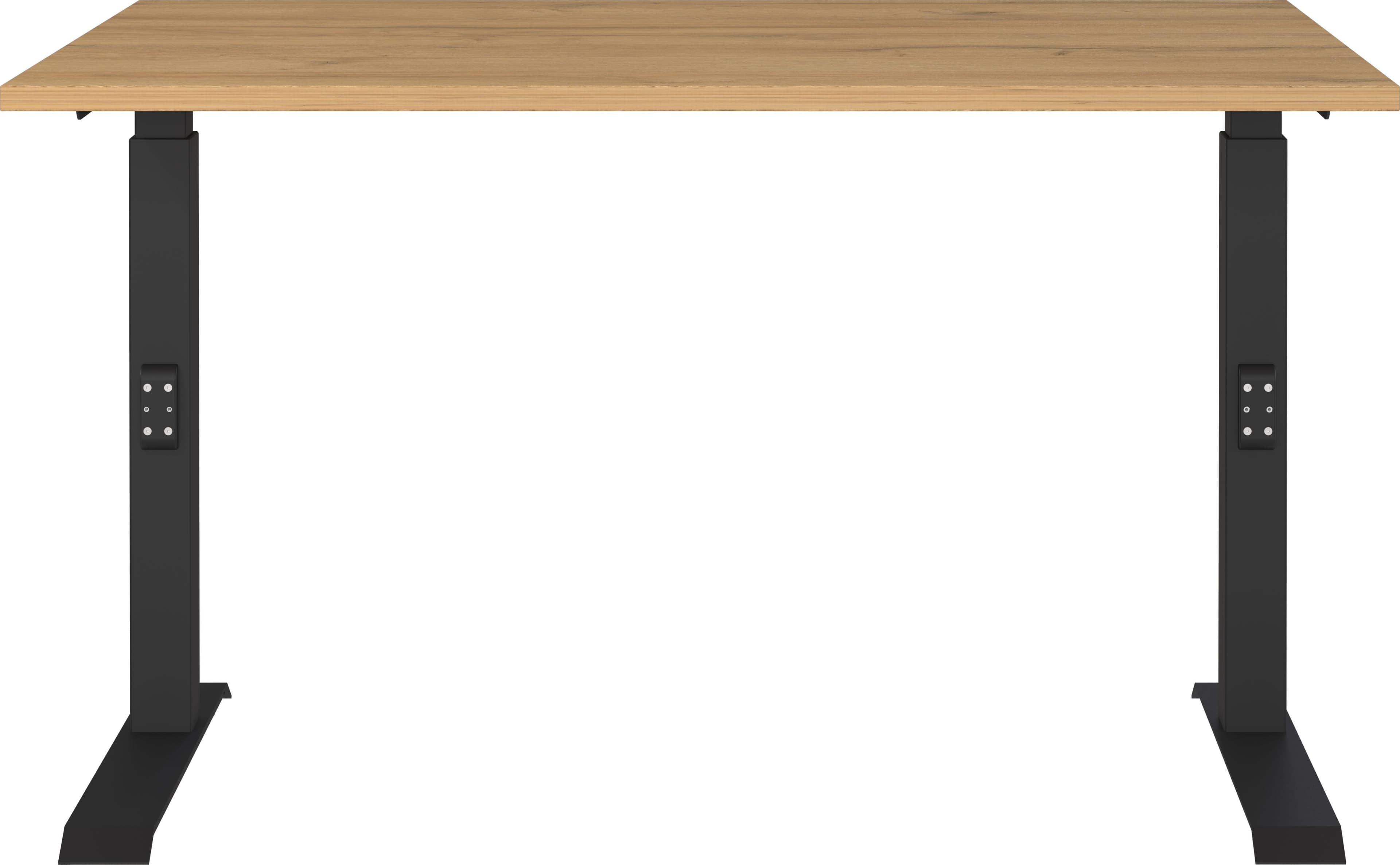 Schreibtisch GERMANIA GW-Agenda Höhenverstellbar Schwarz Eiche